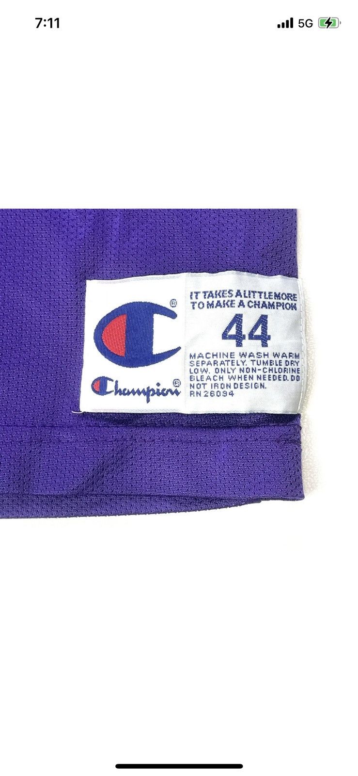 Champion × NBA × Vintage RARE 90’s Utah Jazz Pistol Pete Maravich #7 Jersey Size 44 Size US L / EU 52-54 / 3 - 4 Thumbnail