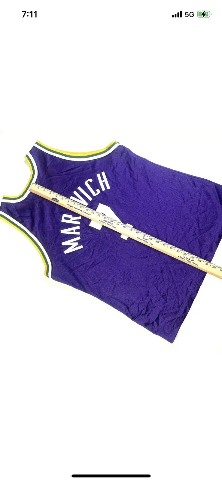 Champion × NBA × Vintage RARE 90’s Utah Jazz Pistol Pete Maravich #7 Jersey Size 44 Size US L / EU 52-54 / 3 - 10 Thumbnail