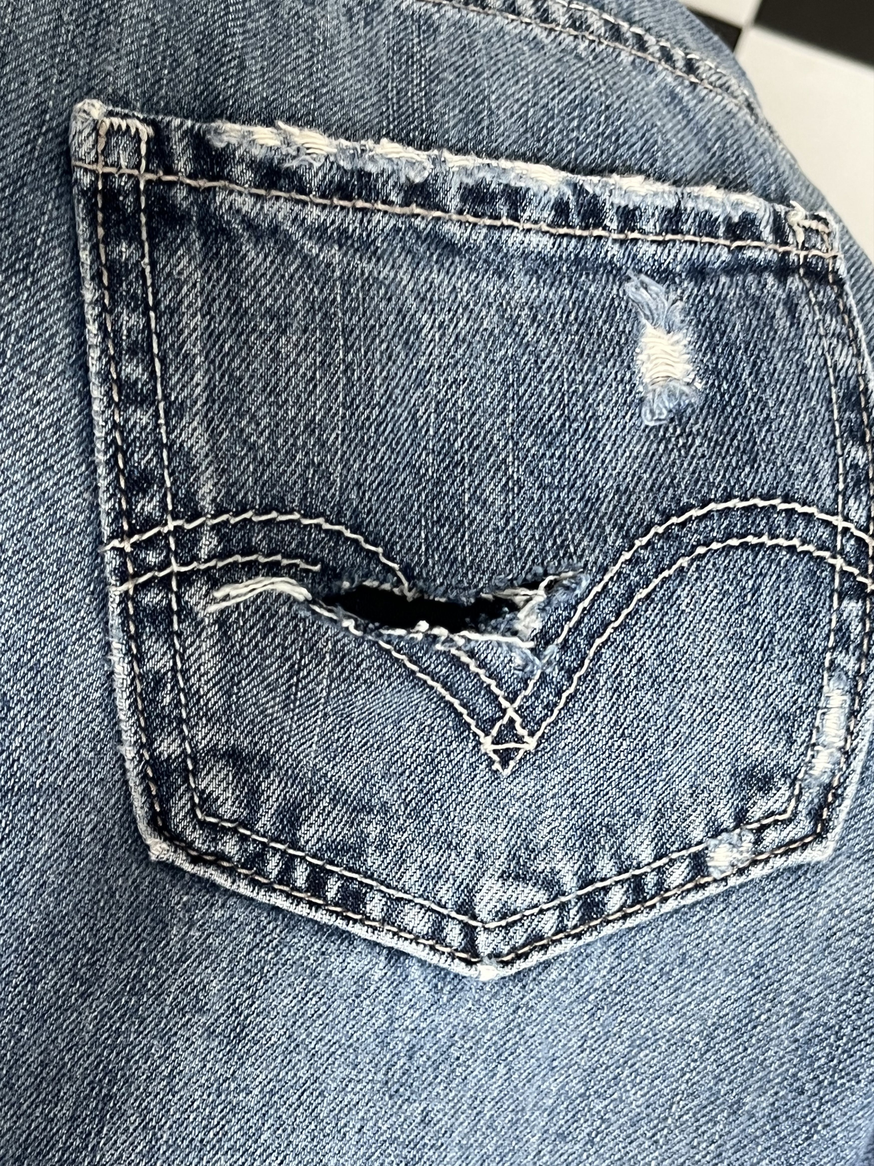 Levi's × Vintage Vintage Levis 513 Distressed Denim Jeans L236 Size US 28 / EU 44 - 11 Thumbnail