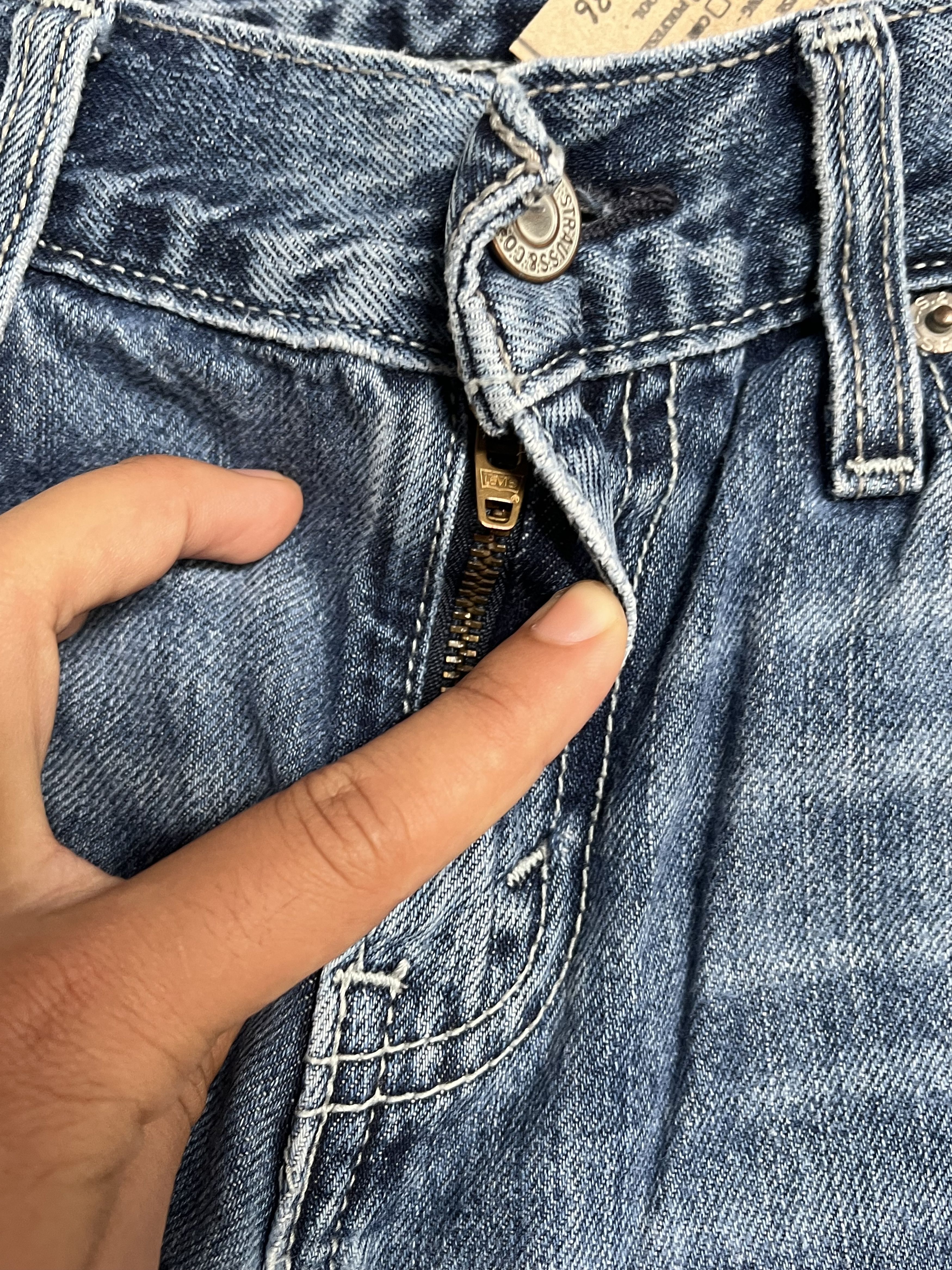 Levi's × Vintage Vintage Levis 513 Distressed Denim Jeans L236 Size US 28 / EU 44 - 5 Thumbnail