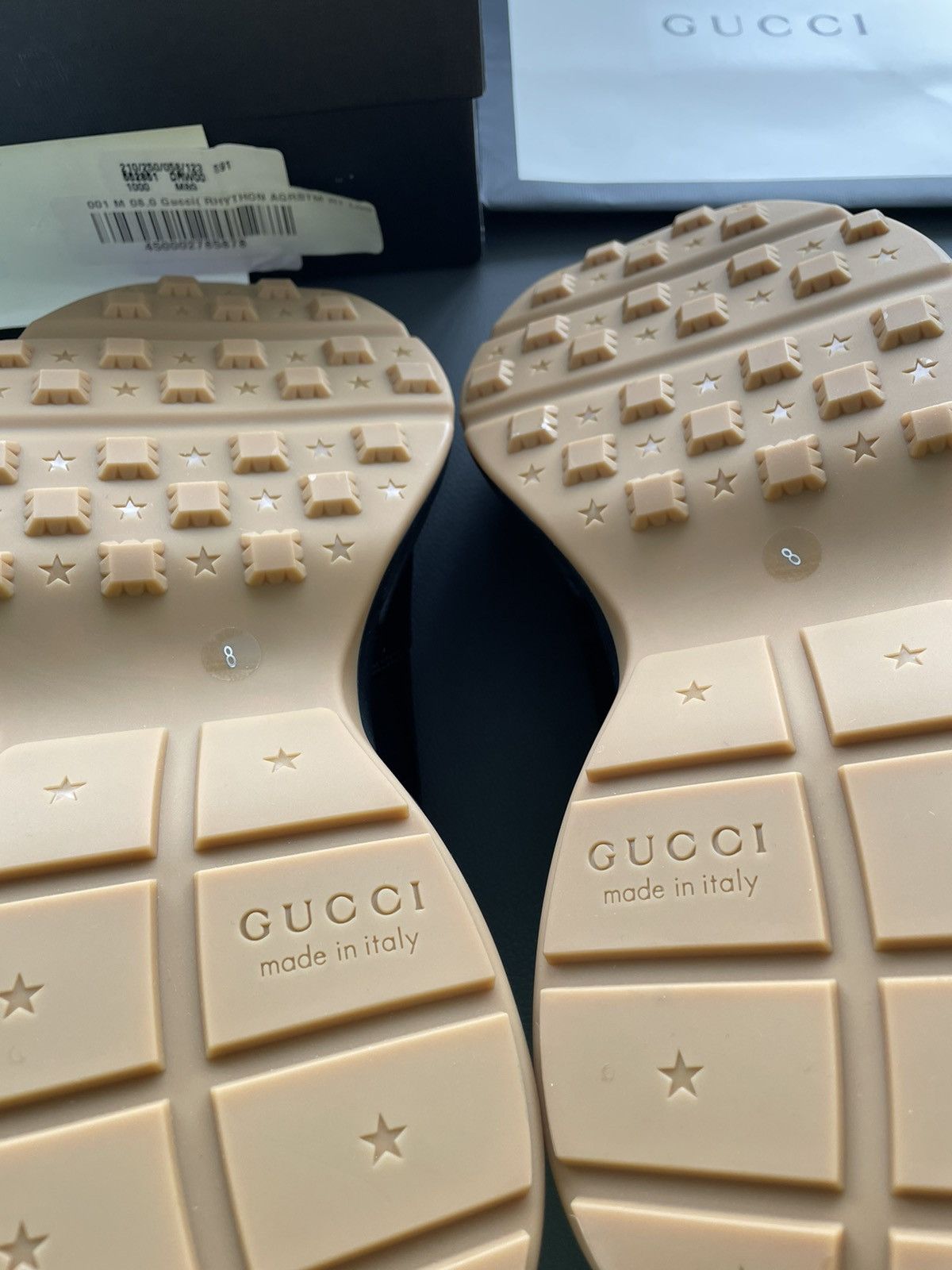Gucci Rare Limited Edition Brand New Rhyton Logo Leather Sneaker Size US 9 / EU 42 - 11 Thumbnail