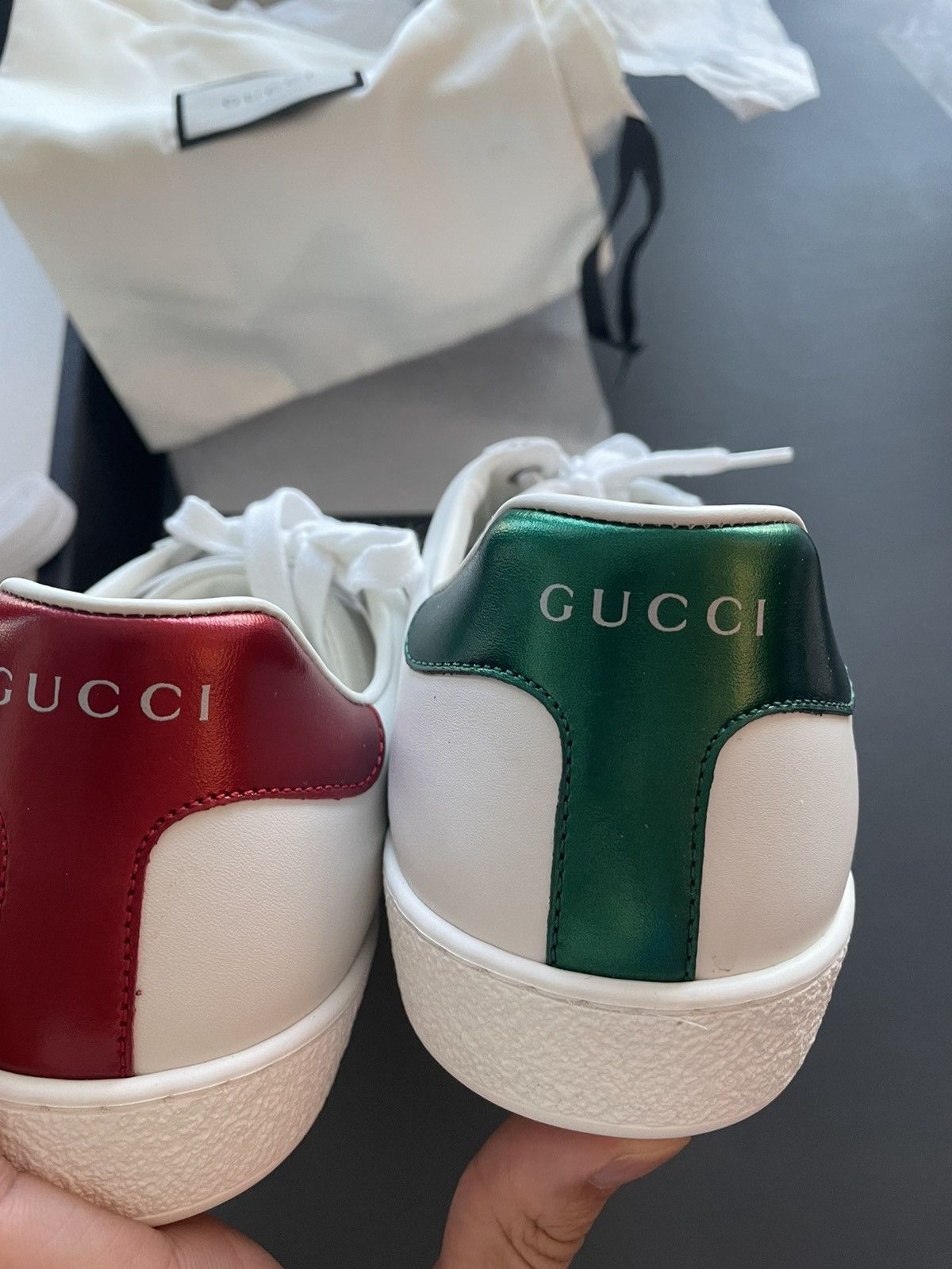 Gucci Brand NEW Iconic Interlocking GG Logo Leather ACE Sneaker Size US 9 / EU 42 - 17 Thumbnail