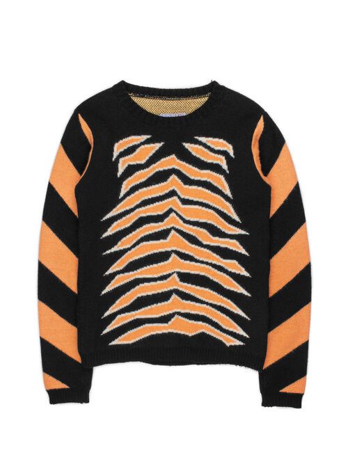W&LT AW1995 Intarsia Tiger Sweater Size US S / EU 44-46 / 1 - 1 Thumbnail