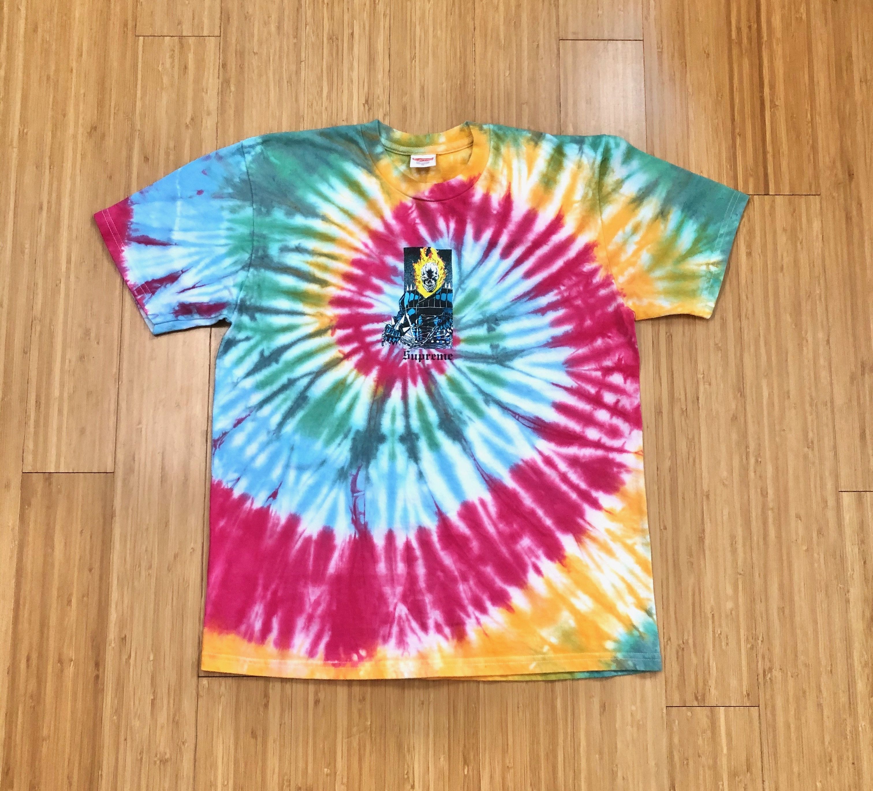 Supreme Supreme ghost rider tie dye tee shirt Size US M / EU 48-50 / 2 - 1 Thumbnail