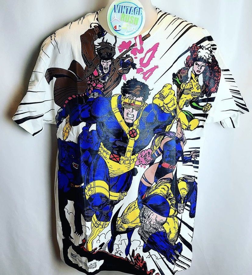 Storm mega print marvel lighting tee shops x-men wolverine cable spider-man venom