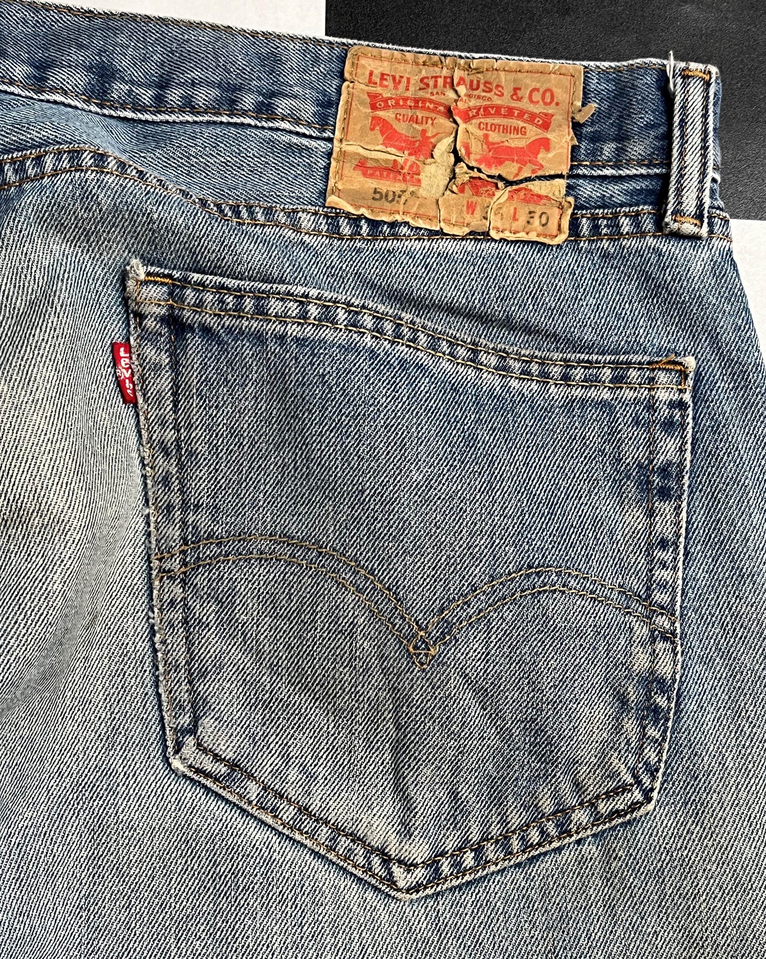 Levi's Vintage Levis 505 Blue Jeans - L258 Size US 36 / EU 52 - 9 Thumbnail