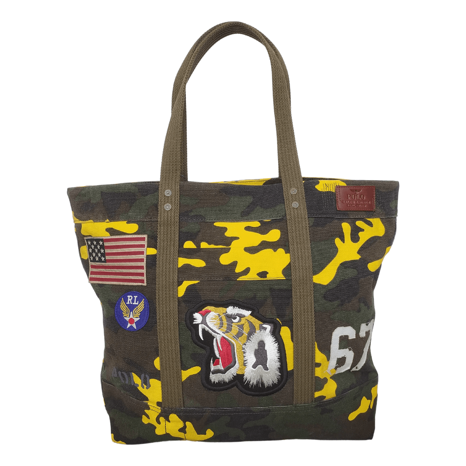 Polo Ralph Lauren Tiger Patch Camo Canvas Tote 165 Bags Luggage