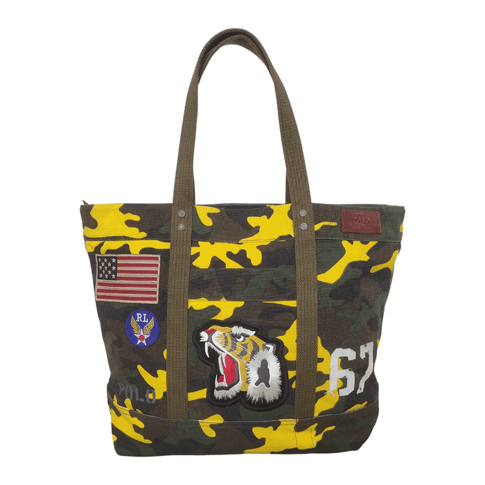 Polo Ralph Lauren Tiger-Patch Camo Canvas Duffle Bag