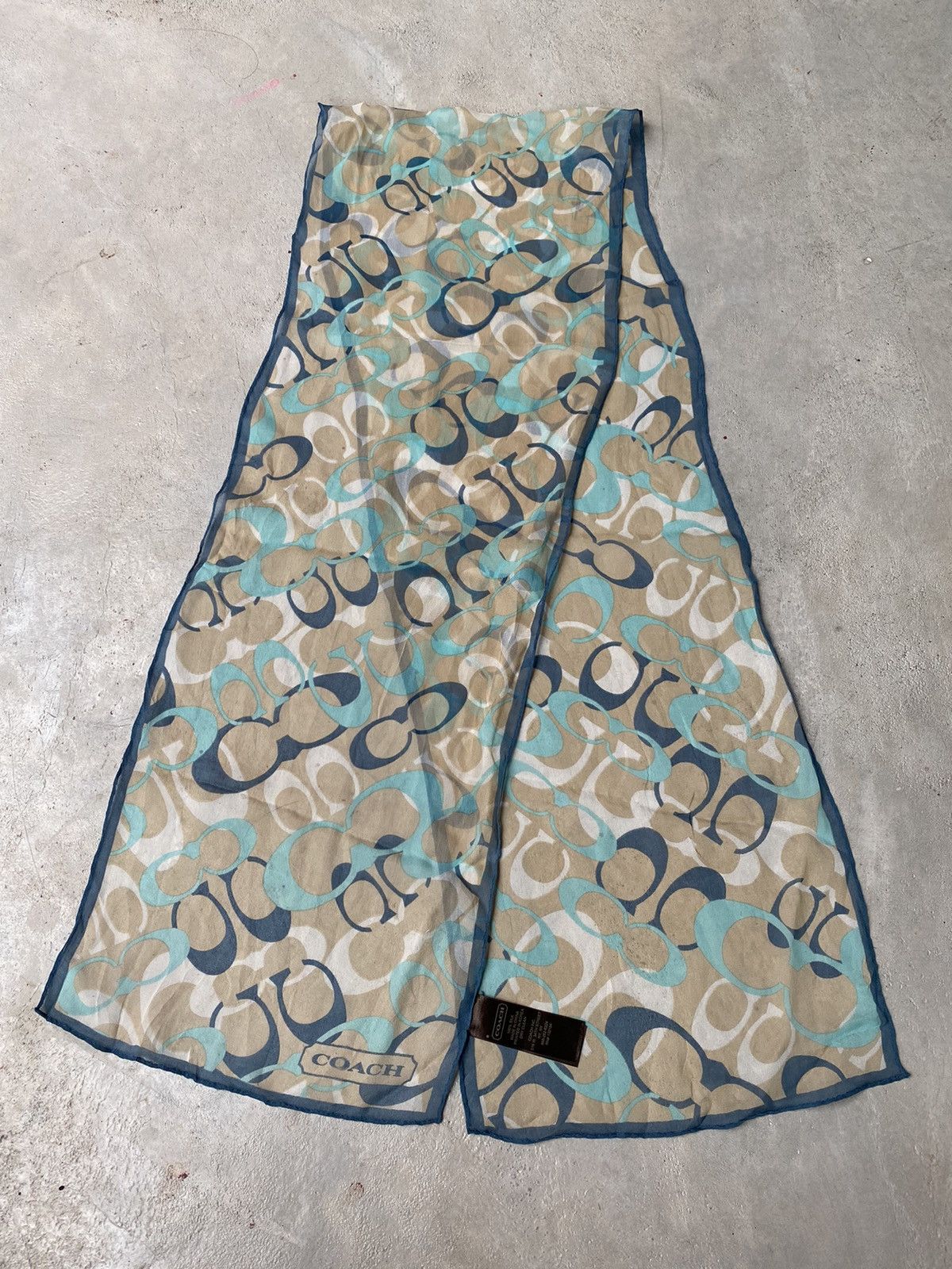 Coach 💸BINDINGOFFER💸Vintage Coach Silk Scarf Size ONE SIZE - 2 Thumbnail