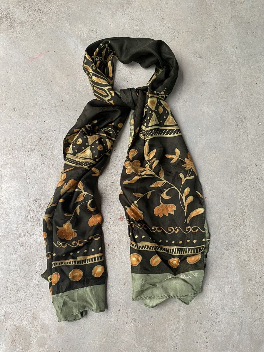 Other 💸BINDINGOFFER💸Vintage YSL silk scarf Size ONE SIZE - 1 Thumbnail