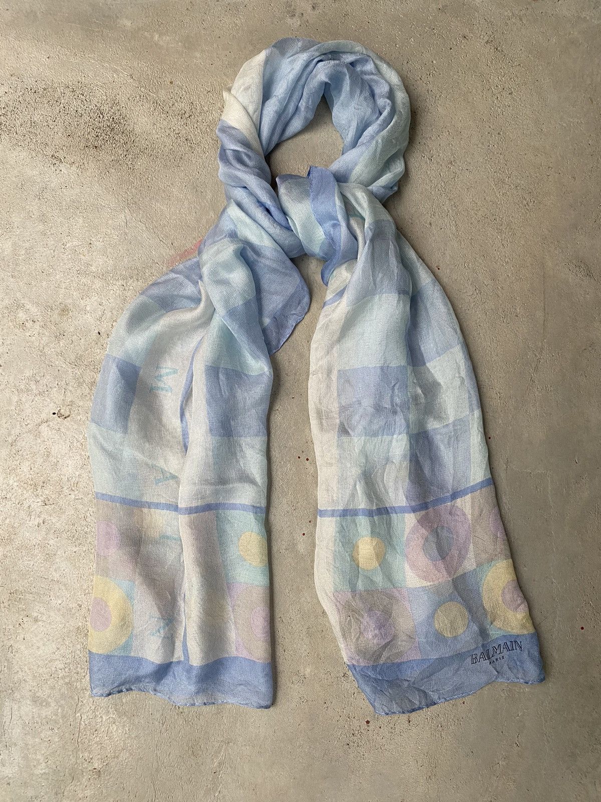 Balmain 💸BINDINGOFFER💸Vintage Balmain Paris Silk Scarf Size ONE SIZE - 1 Thumbnail