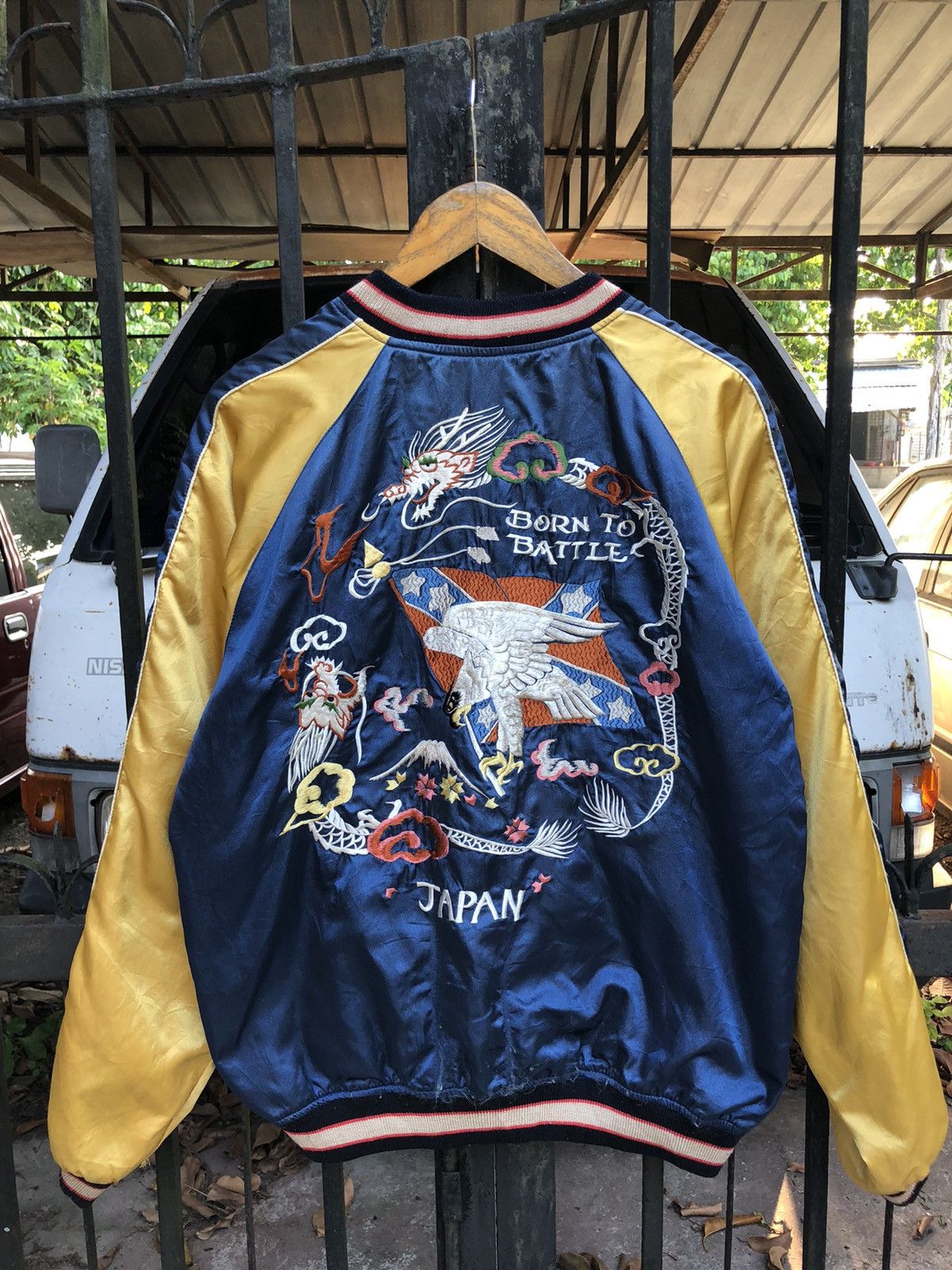 Japanese Brand Vintage Reversible Sukajan Jacket Size US L / EU 52-54 / 3 - 1 Thumbnail