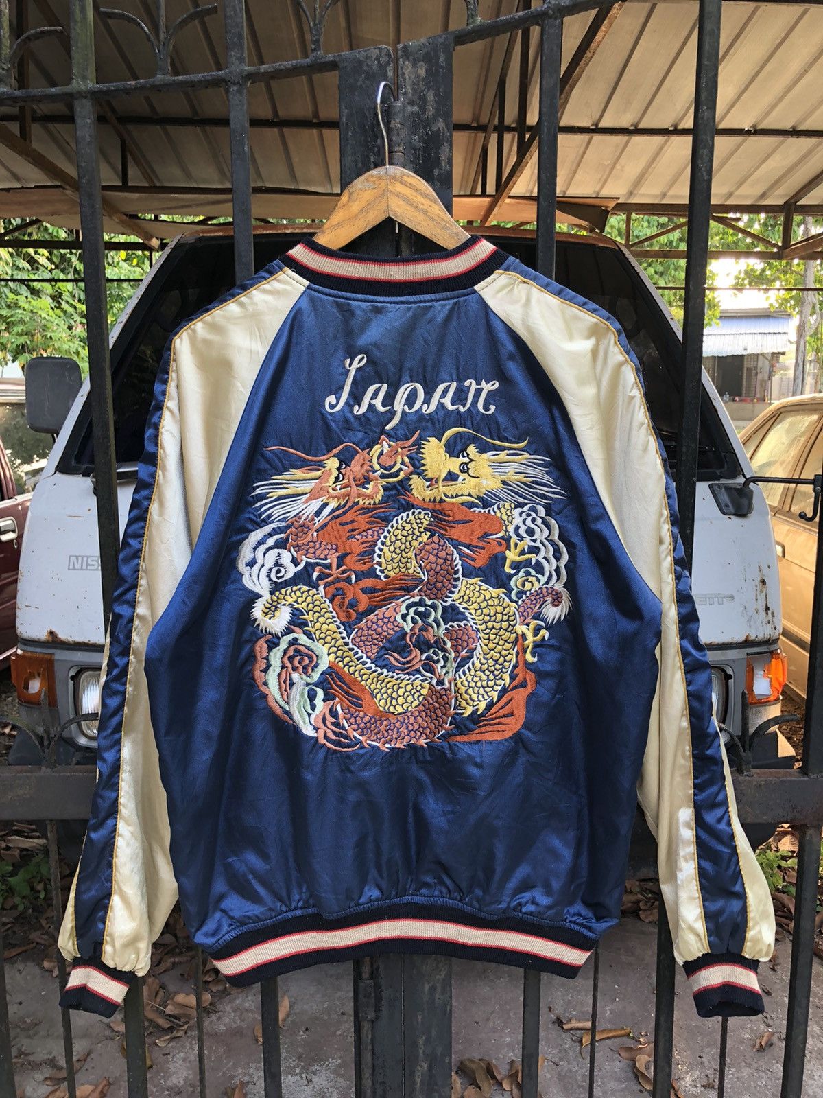 Japanese Brand Vintage Reversible Sukajan Jacket Size US L / EU 52-54 / 3 - 4 Thumbnail