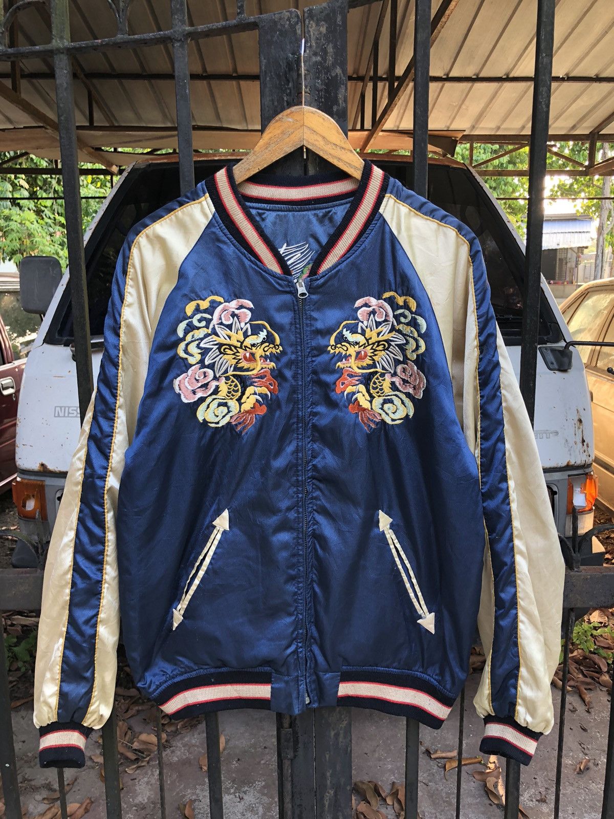 Japanese Brand Vintage Reversible Sukajan Jacket Size US L / EU 52-54 / 3 - 3 Thumbnail