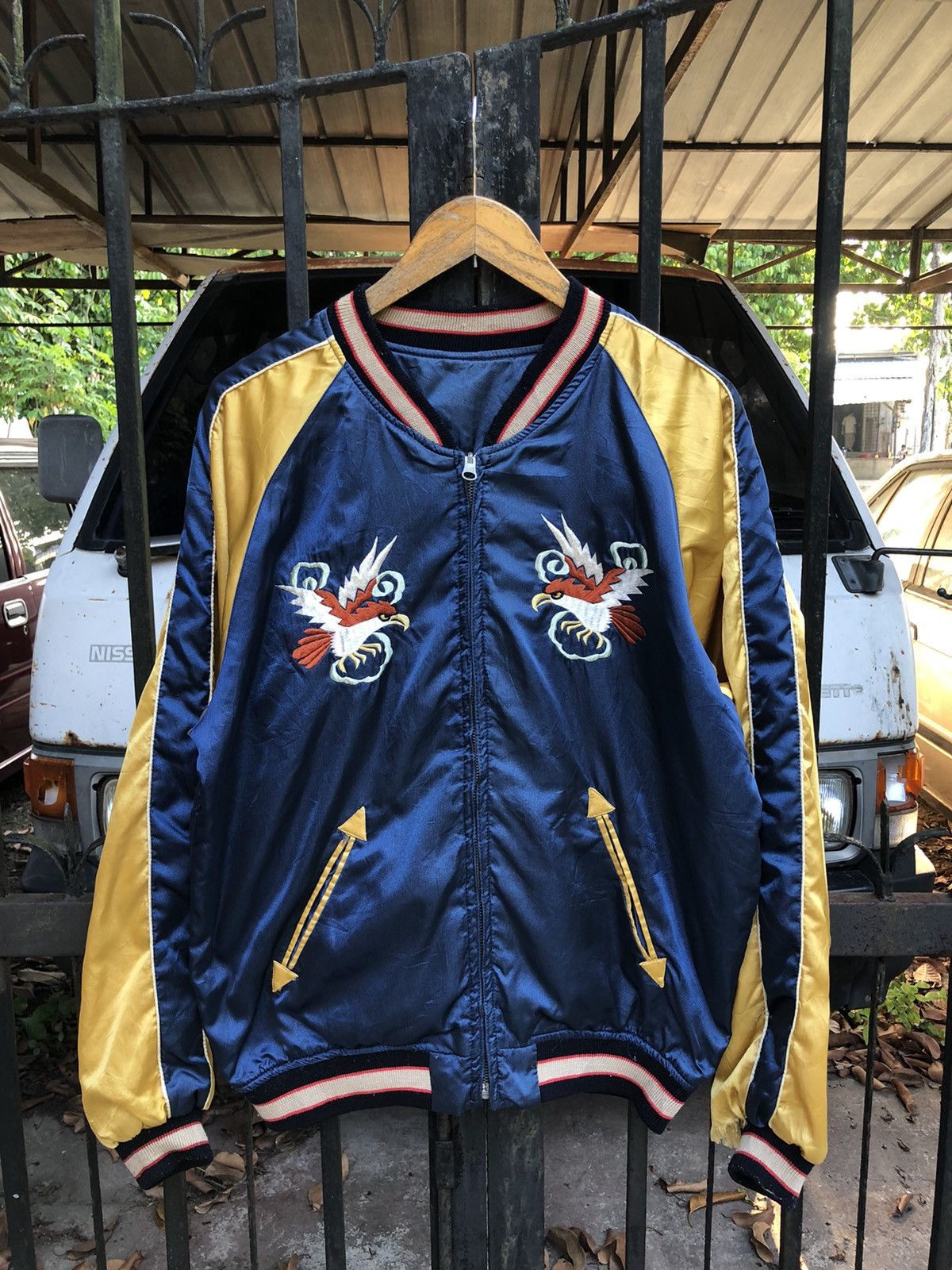 Japanese Brand Vintage Reversible Sukajan Jacket Size US L / EU 52-54 / 3 - 2 Thumbnail