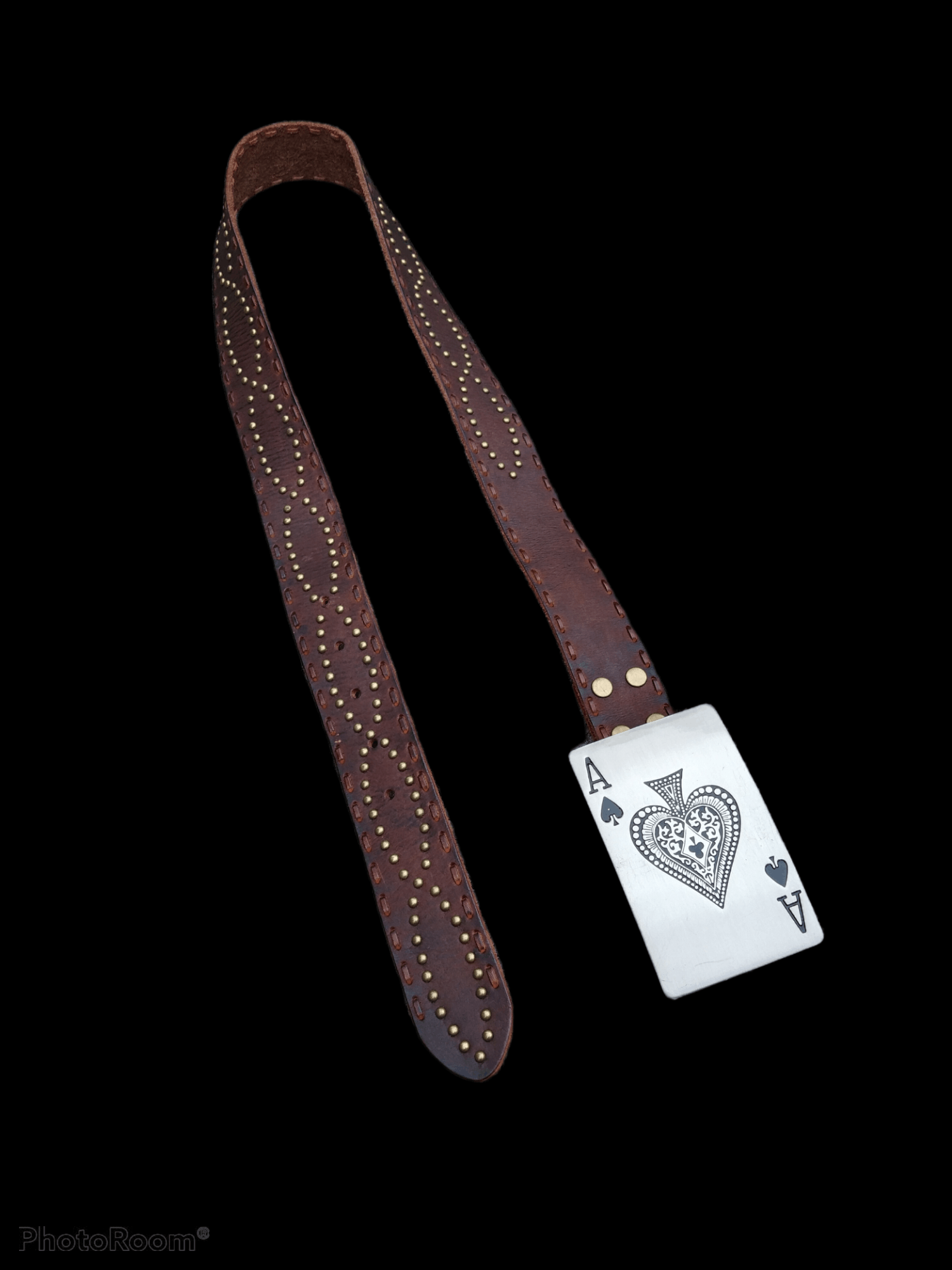 Boycott × Leather JAPANESE BRAND BOYCOTT LEATHER BUCKLE BELT STUDDED Size ONE SIZE - 2 Thumbnail