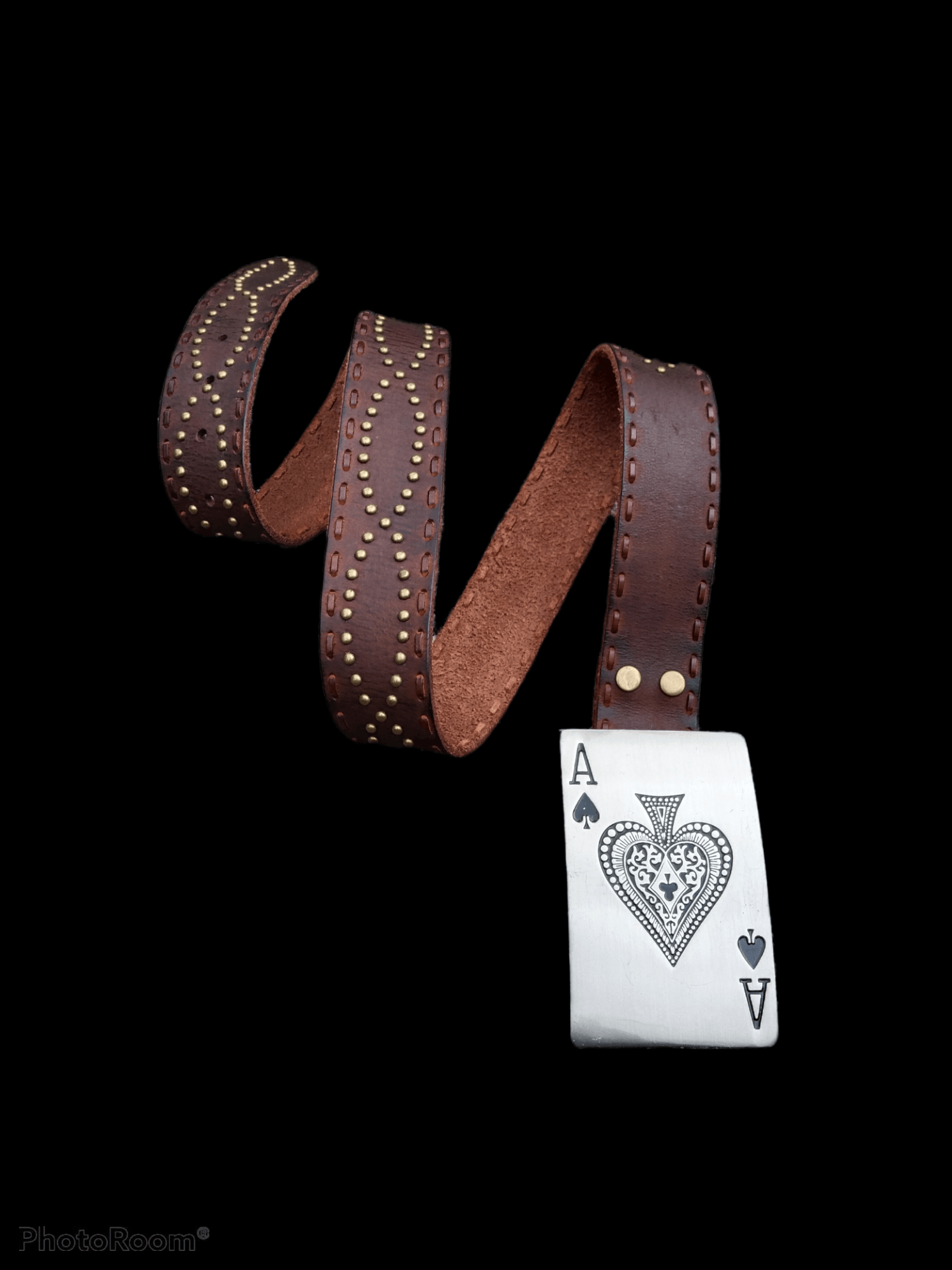 Boycott × Leather JAPANESE BRAND BOYCOTT LEATHER BUCKLE BELT STUDDED Size ONE SIZE - 1 Thumbnail