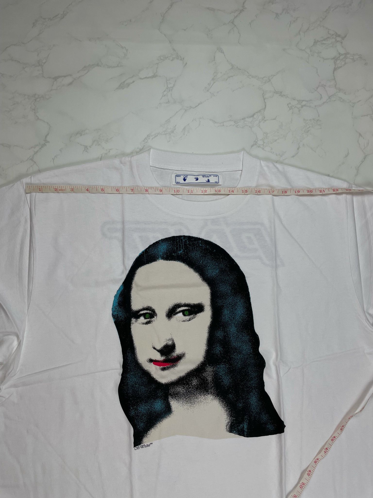 Off-White 🔥[SALE]🔥 Off-White Mona Lisa Print White Over Tee Size US XL / EU 56 / 4 - 7 Thumbnail
