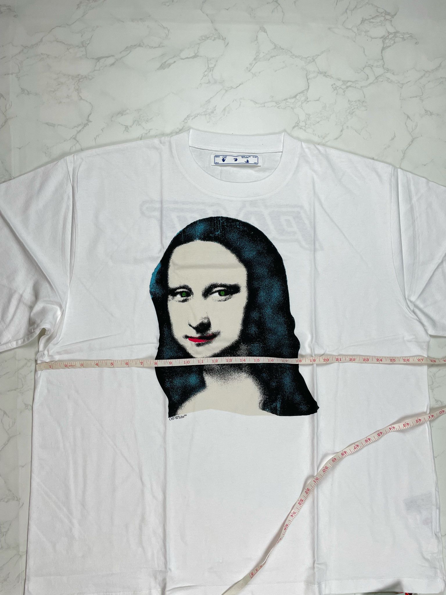 Off-White 🔥[SALE]🔥 Off-White Mona Lisa Print White Over Tee Size US XL / EU 56 / 4 - 5 Thumbnail