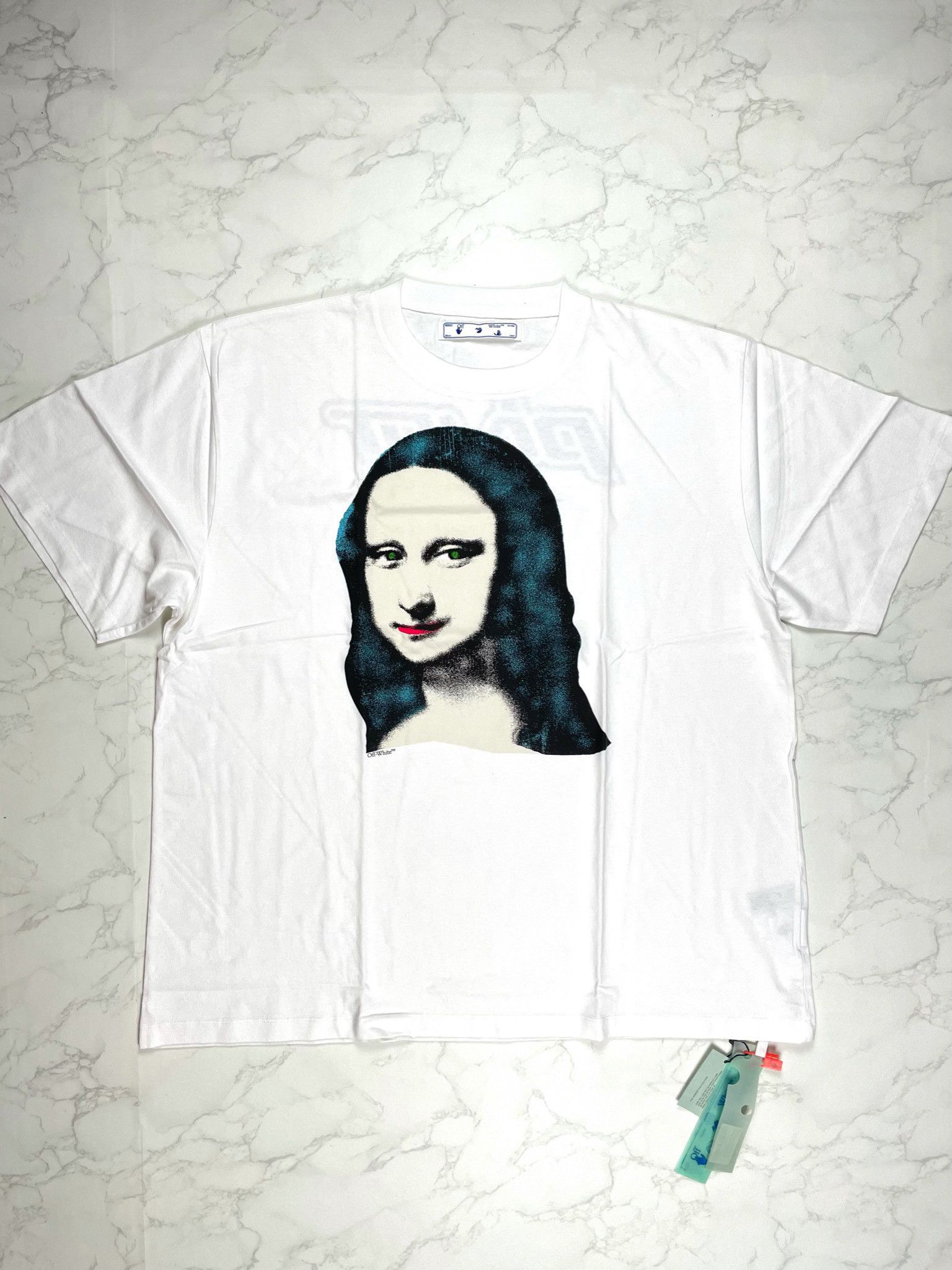 Off-White 🔥[SALE]🔥 Off-White Mona Lisa Print White Over Tee Size US XL / EU 56 / 4 - 1 Thumbnail