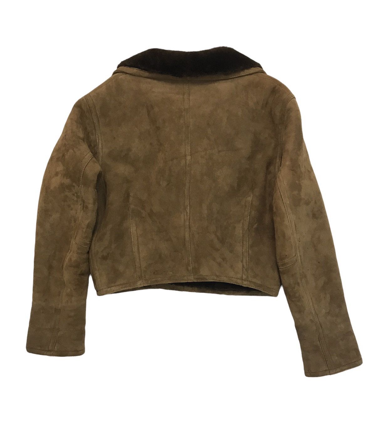 Beams Plus LEATHER WORK EXCLUSIVE BEAM CROPPED DOUBLE BREASTED JACKET Size US M / EU 48-50 / 2 - 8 Thumbnail