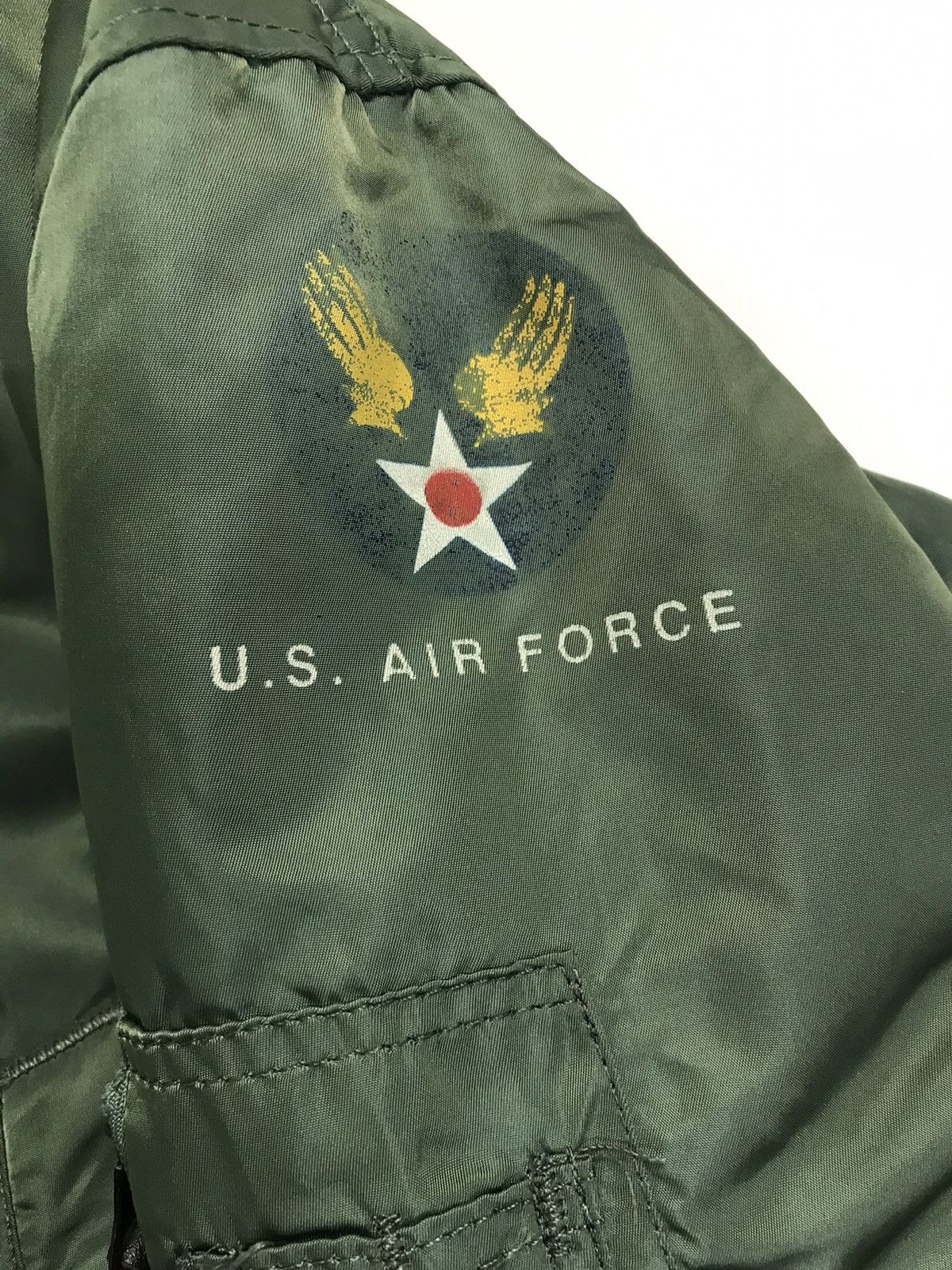 VINTAGE MA-1 ALPHA INDUSTRIES ZIPPER IDEAL BOMBER JACKET Bombers