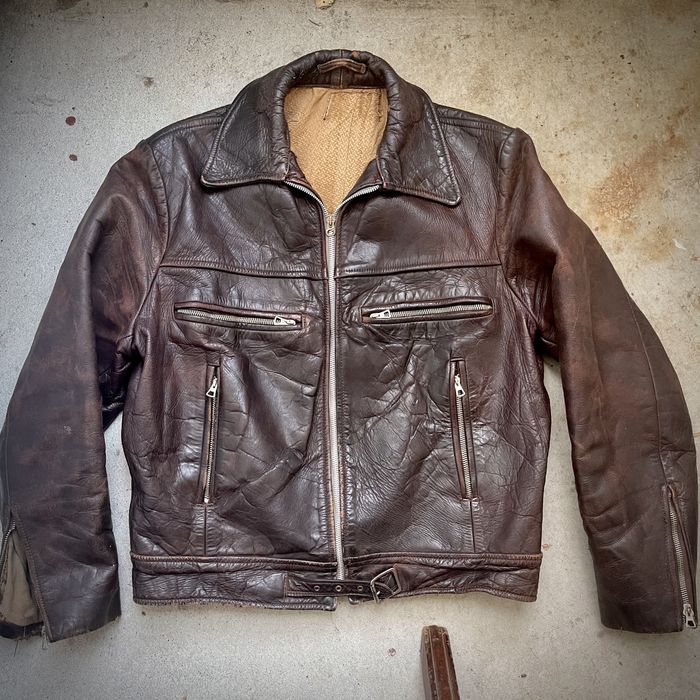 Vintage War German Luftwaffe Motorcycle Jacket Cyclist Biker | Grailed