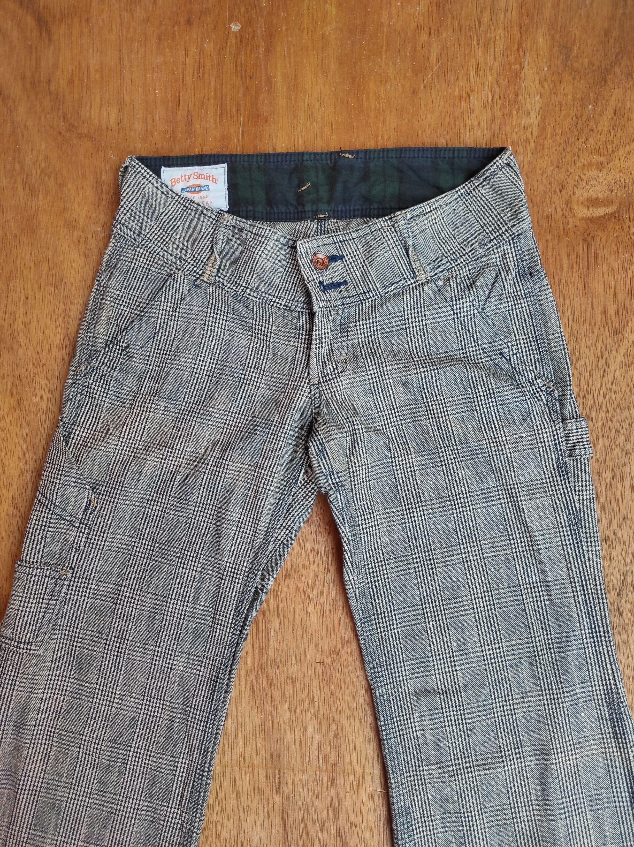 Hysteric Glamour × Japanese Brand Flare Pants Betty Smith Japan Brand Hickory Striped Pants Size 28" / US 6 / IT 42 - 10 Thumbnail