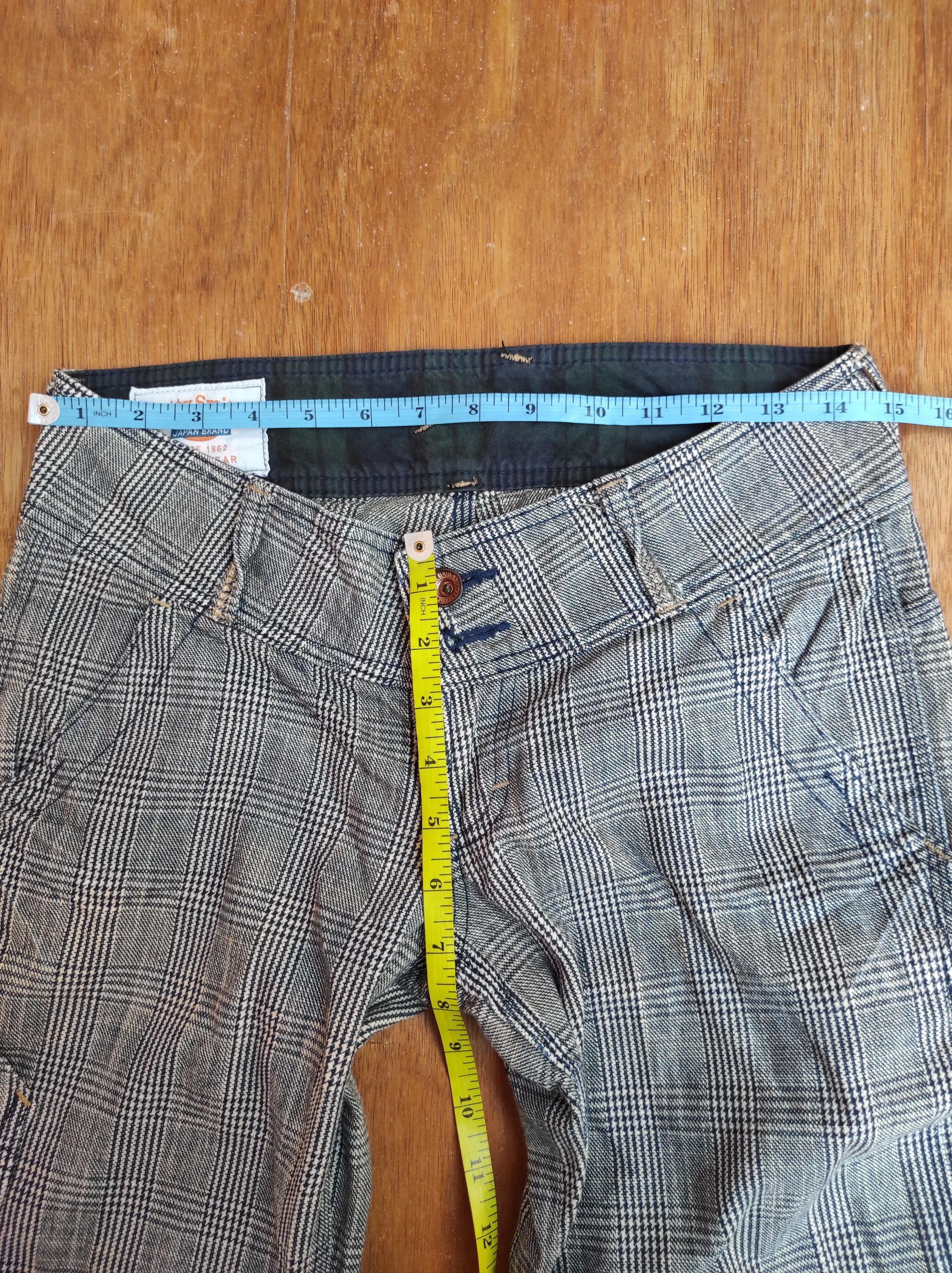 Hysteric Glamour × Japanese Brand Flare Pants Betty Smith Japan Brand Hickory Striped Pants Size 28" / US 6 / IT 42 - 19 Thumbnail