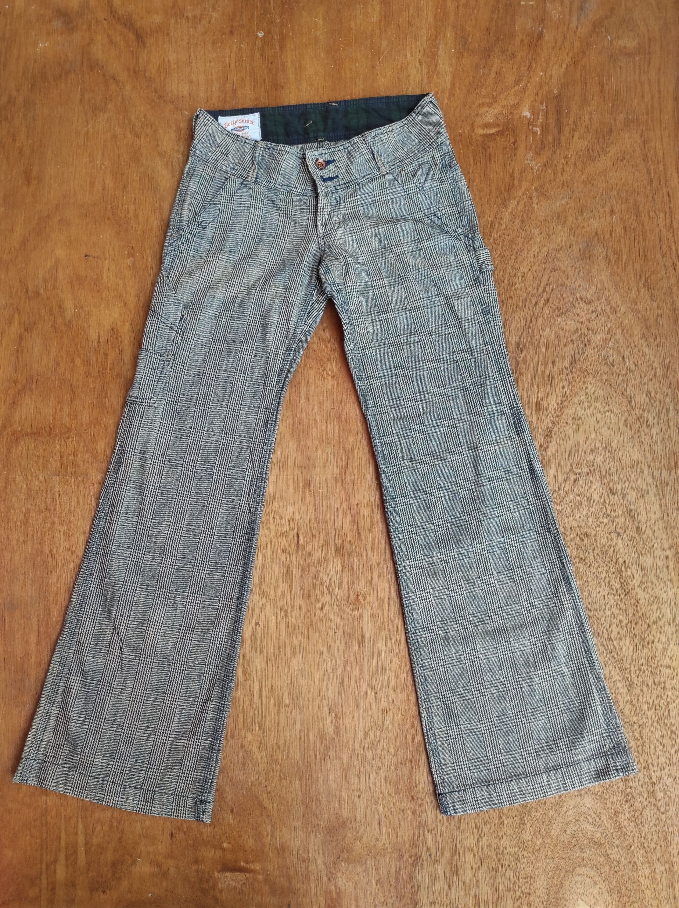 Hysteric Glamour × Japanese Brand Flare Pants Betty Smith Japan Brand Hickory Striped Pants Size 28" / US 6 / IT 42 - 9 Thumbnail
