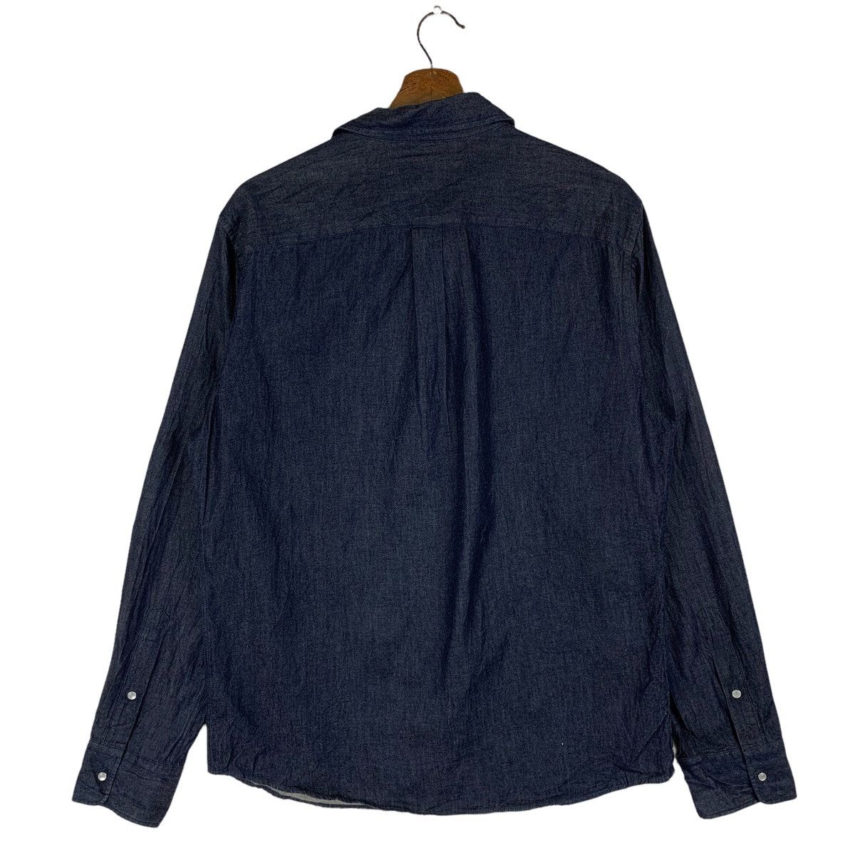 Japanese Brand Vintage Save Khaki United Denim Flannel Shirt Size US M / EU 48-50 / 2 - 4 Thumbnail