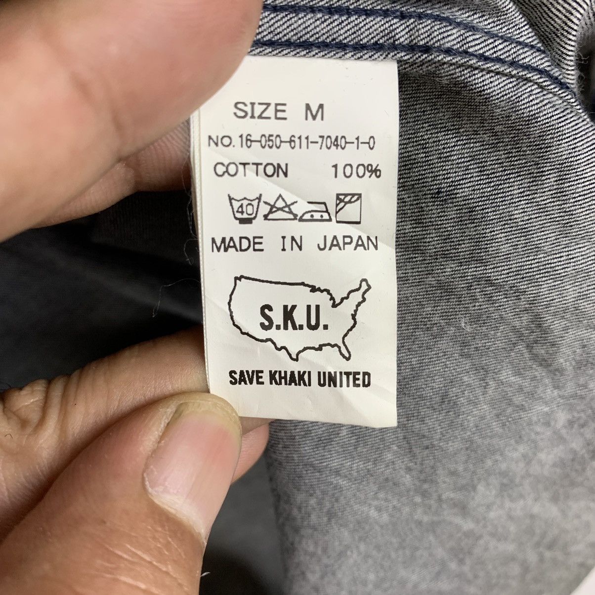 Japanese Brand Vintage Save Khaki United Denim Flannel Shirt Size US M / EU 48-50 / 2 - 6 Thumbnail