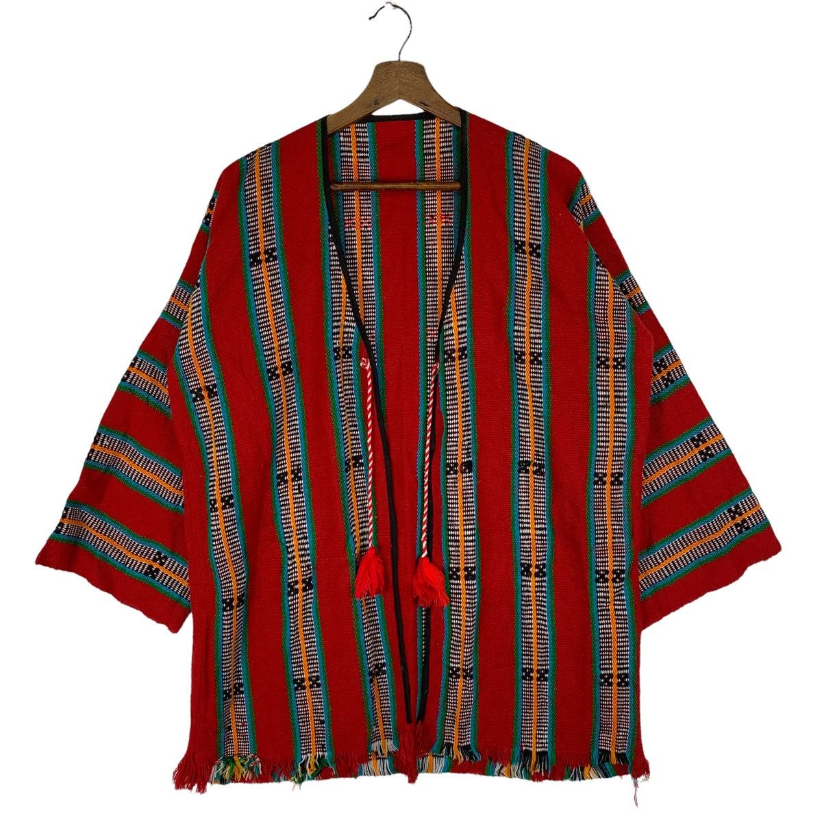 Native Vintage Mexicana Bandana Navajo Tweed Long Jacket Size US L / EU 52-54 / 3 - 1 Thumbnail