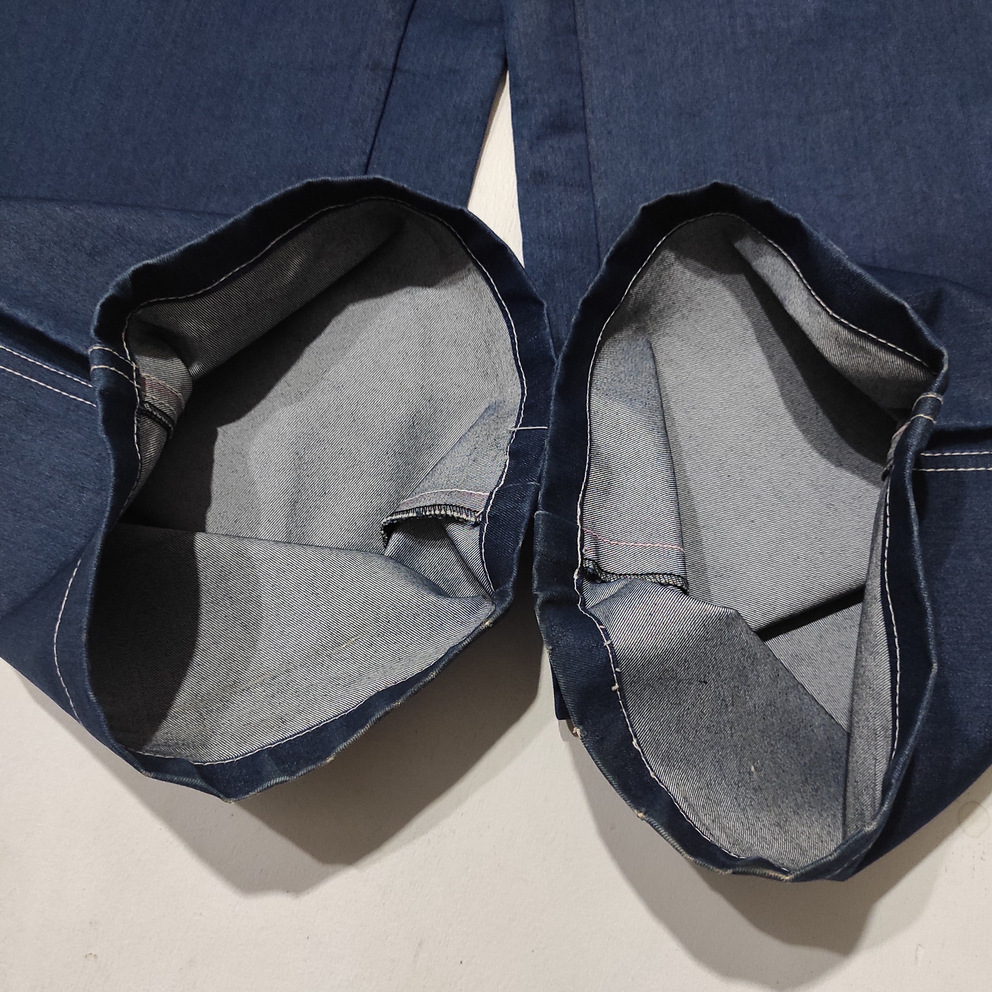 Japanese Brand Custom Denim Jeans Baggy bootcut nice design Size US 27 - 8 Thumbnail