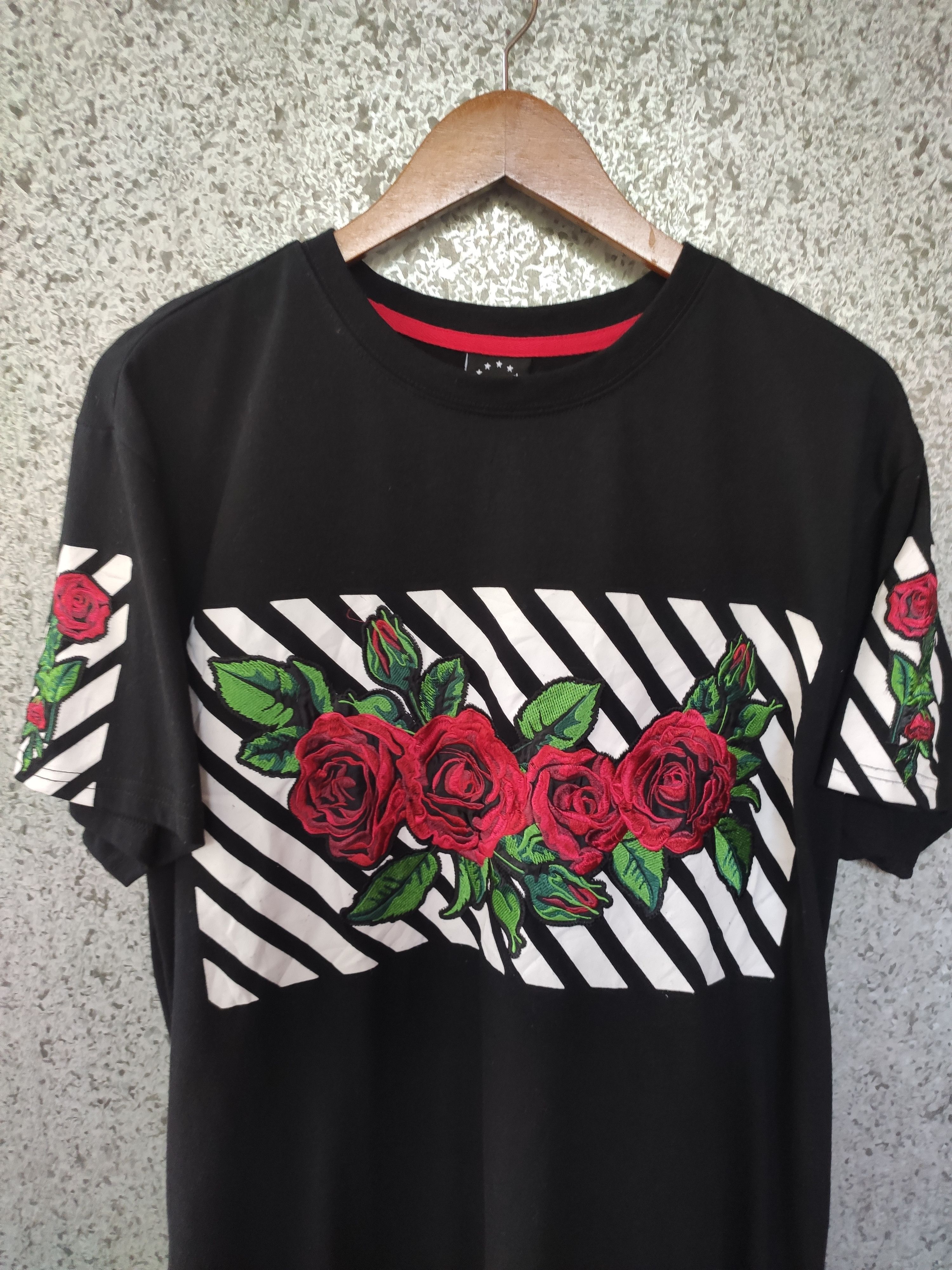 Krisp NYC t shirt embroidery roses