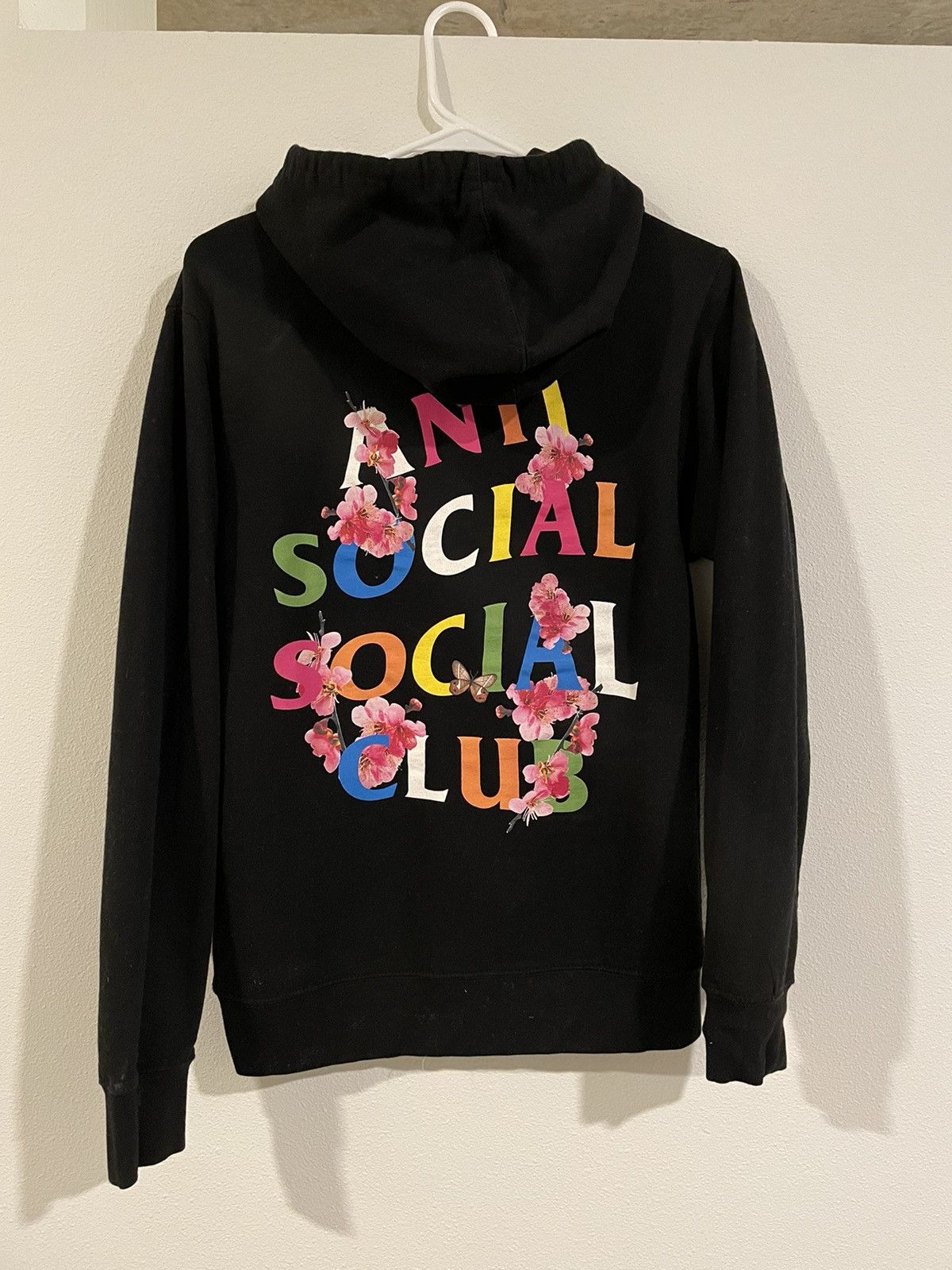 Anti Social Social Club ASSC Rainbow Cherry Bloom Hoodie Black XS Grailed