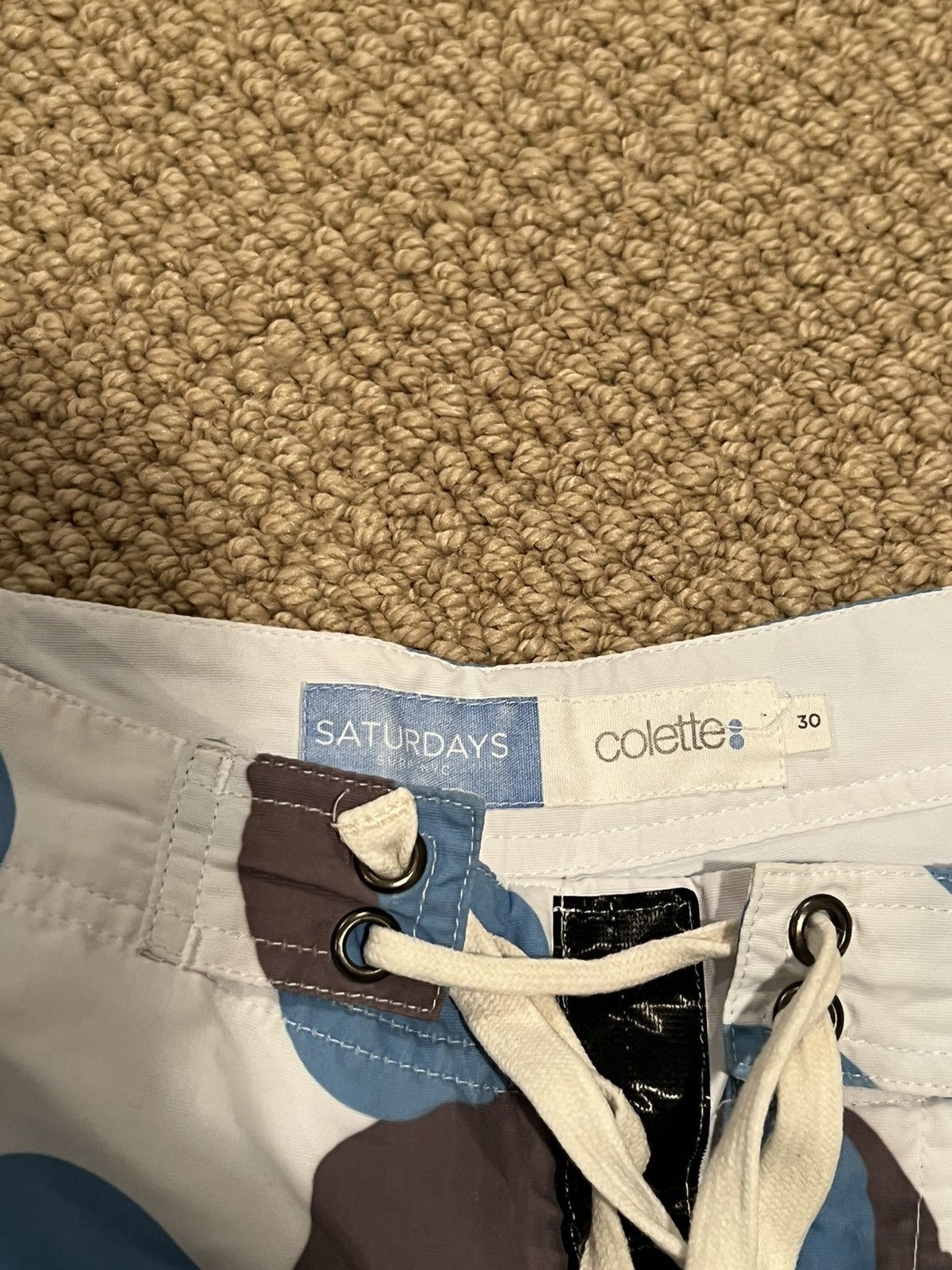 Colette × Saturdays NYC Colette x Saturdays Blue/Gray Polka Dot Shorts/Trunks Size US 30 / EU 46 - 2 Thumbnail