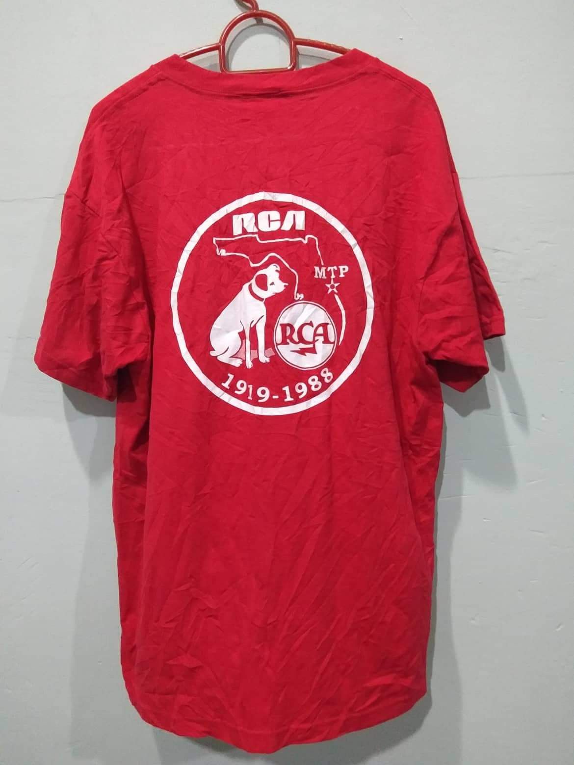 Band Tees Free Shipping Vintage 90s RCA Anniversary Shirts 1919-1988 Size US L / EU 52-54 / 3 - 1 Thumbnail