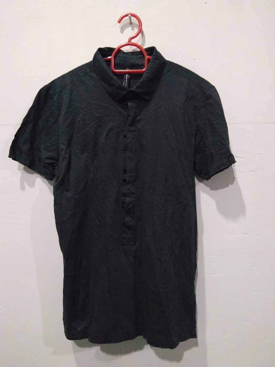 Black Barrett Neil Barrett Buttoned Polo Size US S / EU 44-46 / 1 - 1 Thumbnail
