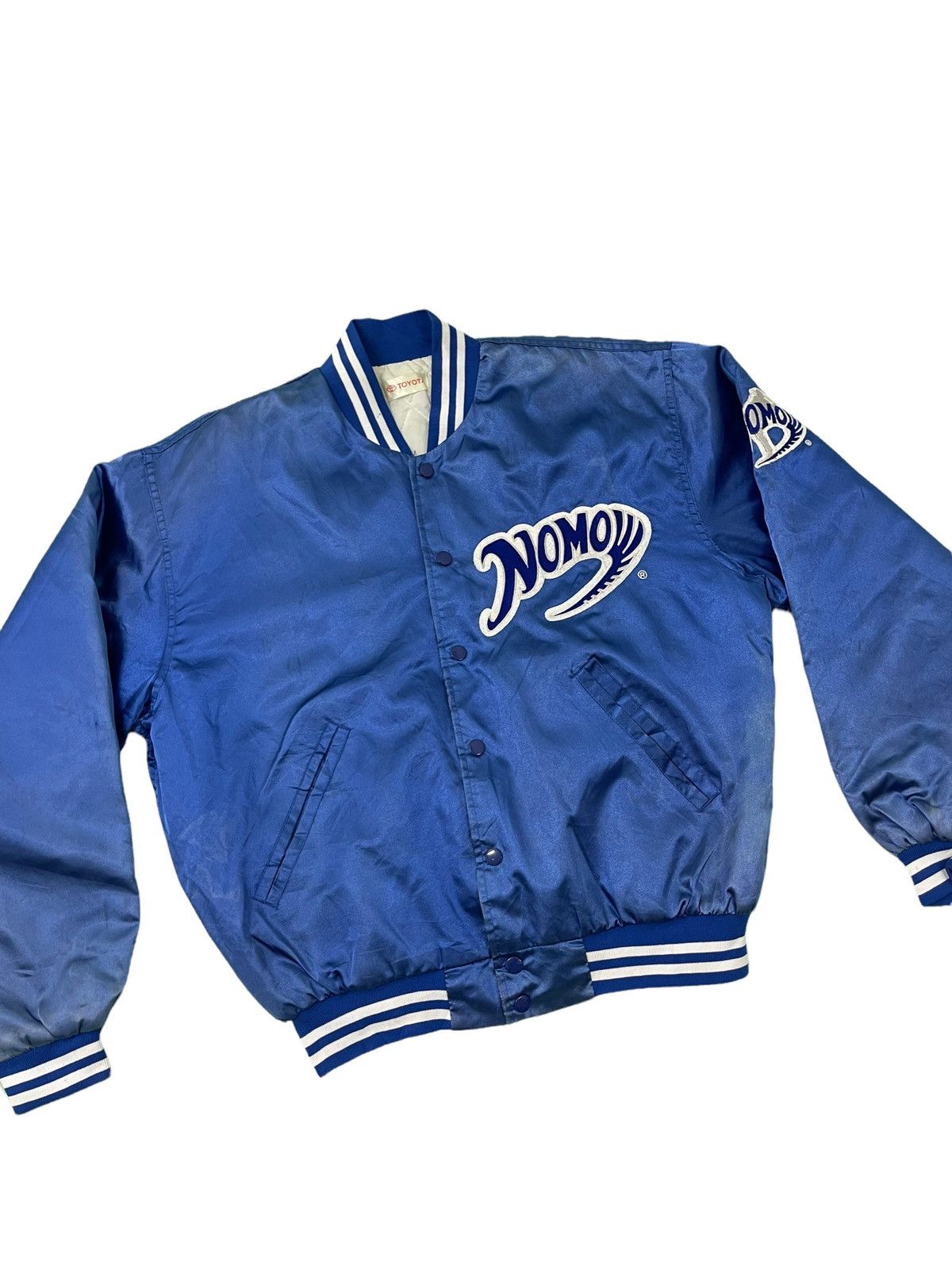 MLB Vtg 90s Nomo Dodgers Varsity Jacket 7🟩 Size US L / EU 52-54 / 3 - 2 Thumbnail