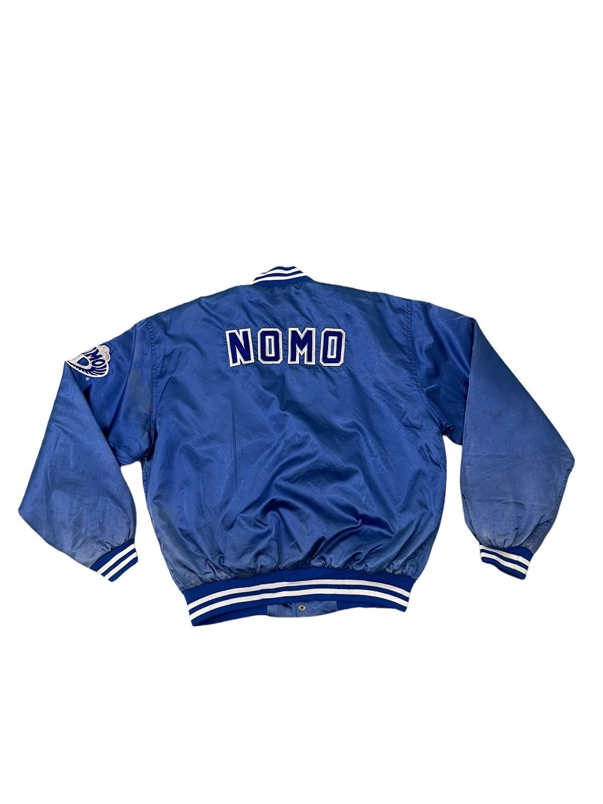 MLB Vtg 90s Nomo Dodgers Varsity Jacket 7🟩 Size US L / EU 52-54 / 3 - 6 Thumbnail