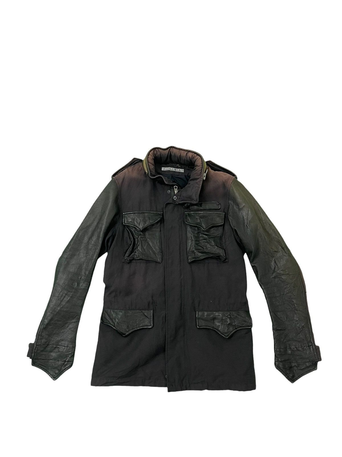 If Six Was Nine Hybrid Leather Cotton Francist Morks Jacket Military M65 7🟩 Size US S / EU 44-46 / 1 - 2 Thumbnail