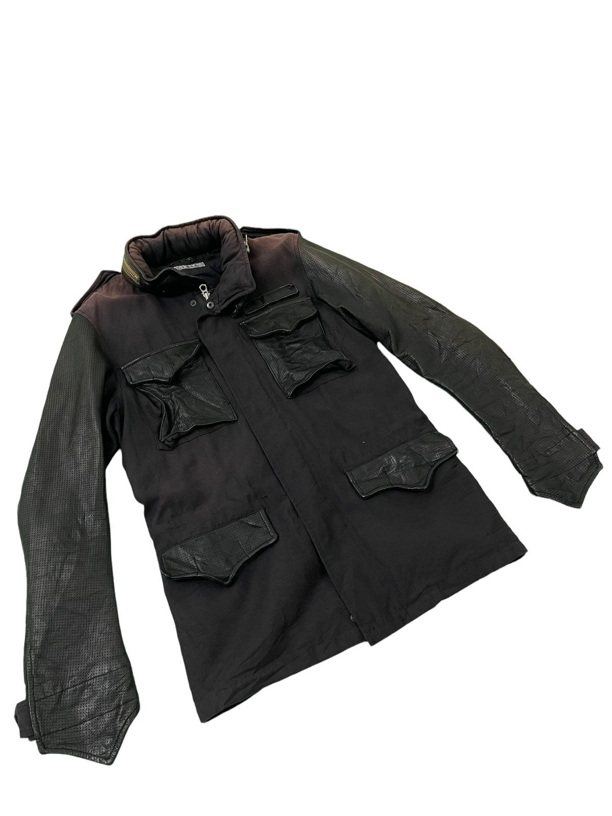 If Six Was Nine Hybrid Leather Cotton Francist Morks Jacket Military M65 7🟩 Size US S / EU 44-46 / 1 - 1 Thumbnail