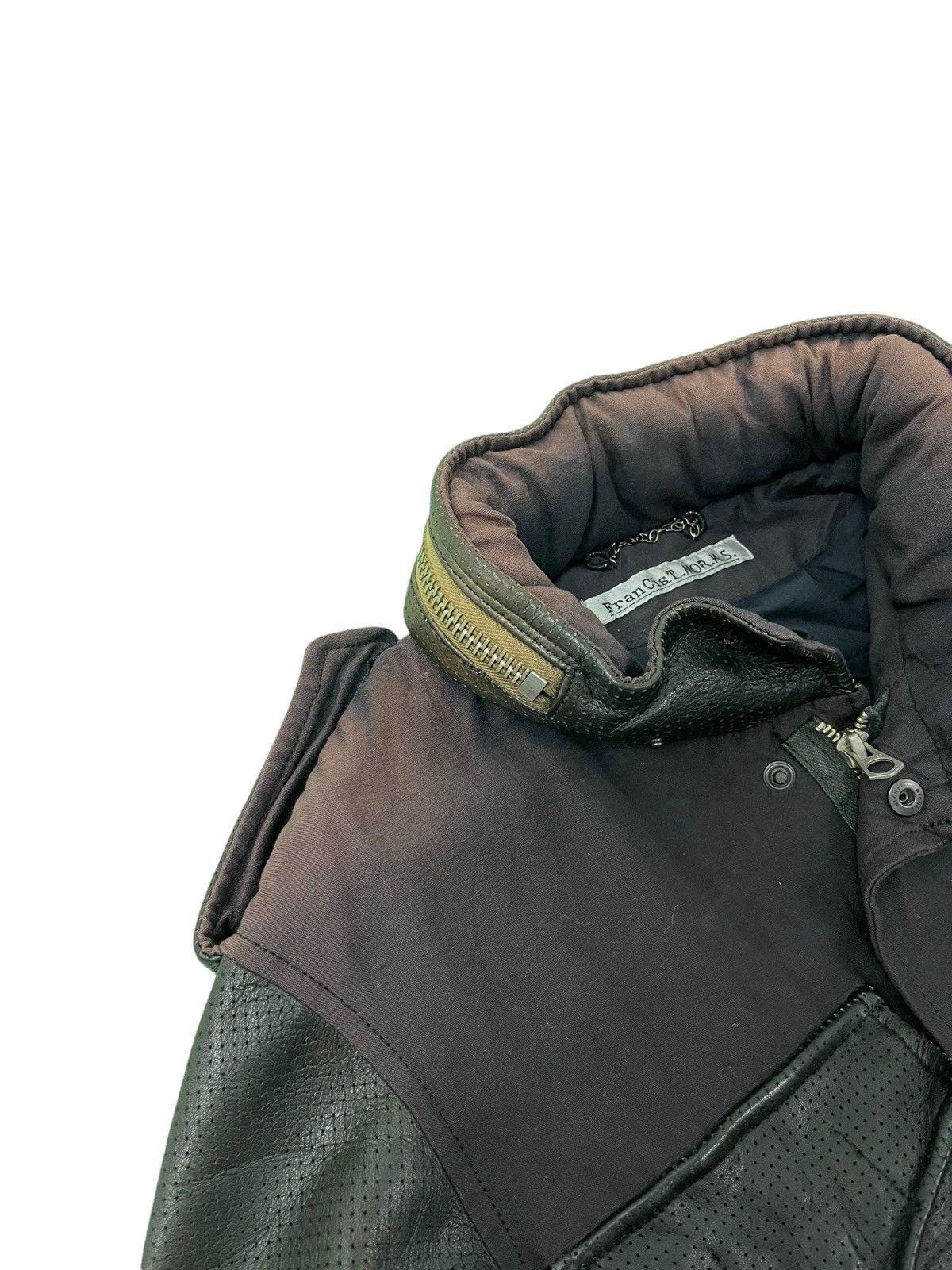 If Six Was Nine Hybrid Leather Cotton Francist Morks Jacket Military M65 7🟩 Size US S / EU 44-46 / 1 - 7 Thumbnail
