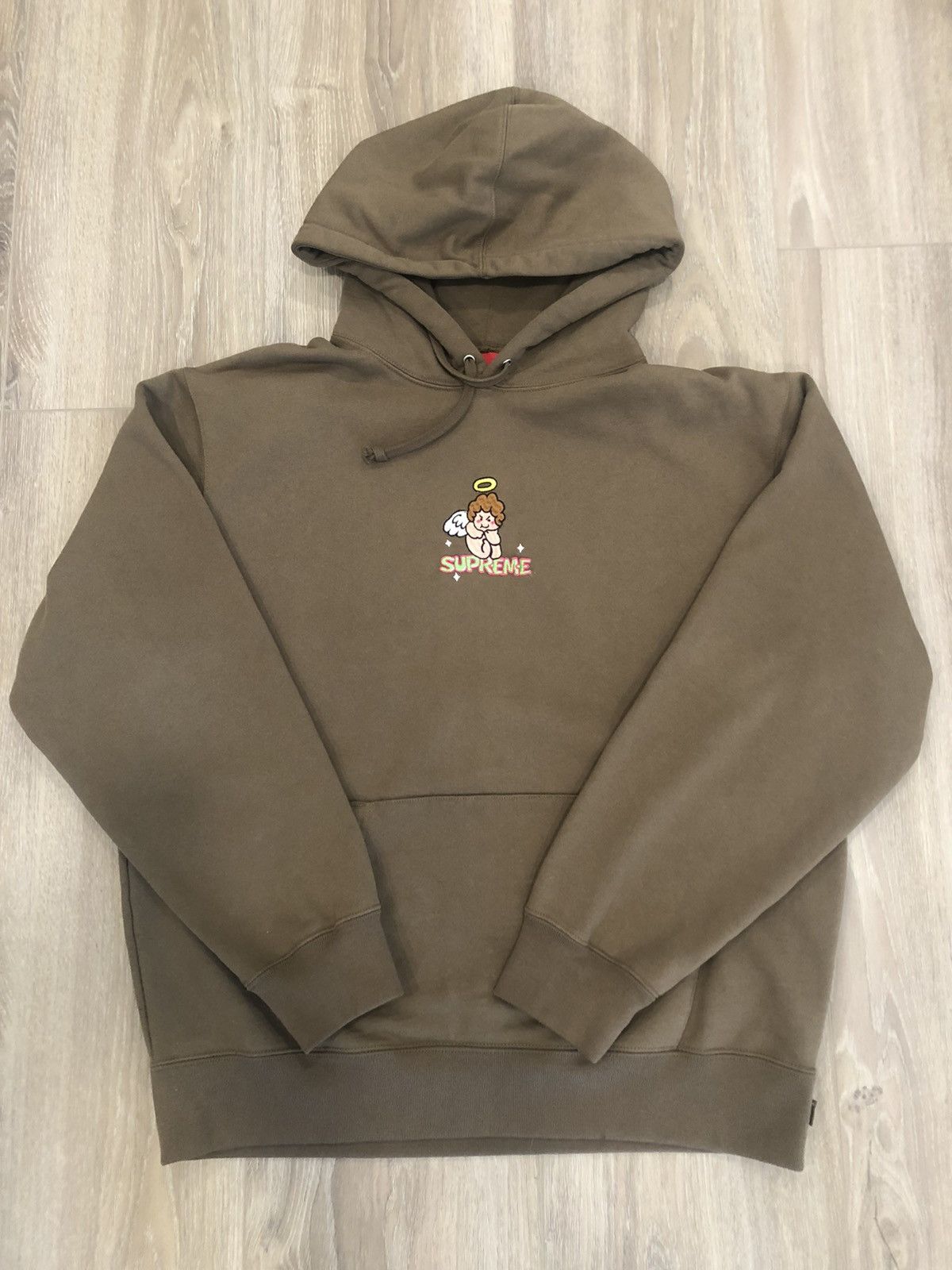 Streetwear × Supreme Supreme Angel Hooded Sweatshirt Brown Hoodie 