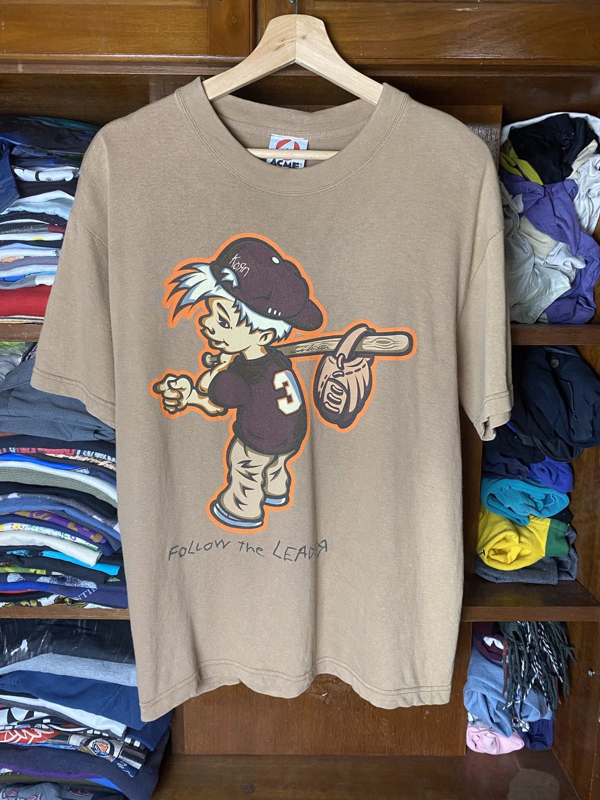Band Tees × Vintage Vintage 1998 Korn Lil Slugger Follow The