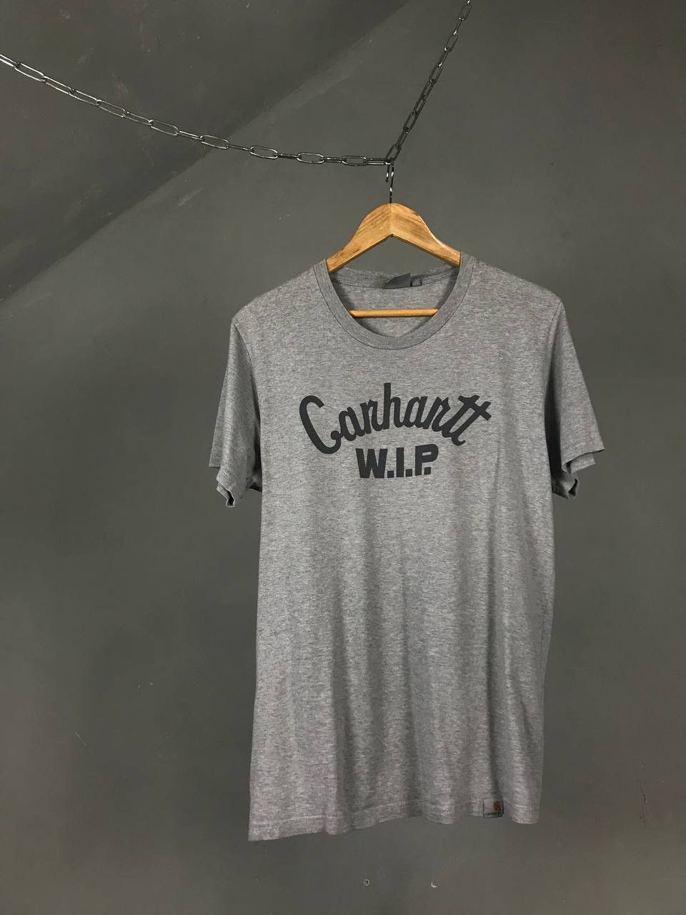 Carhartt × Carhartt Wip Carhartt Wip center logo streetwear gray tee Size US M / EU 48-50 / 2 - 1 Thumbnail