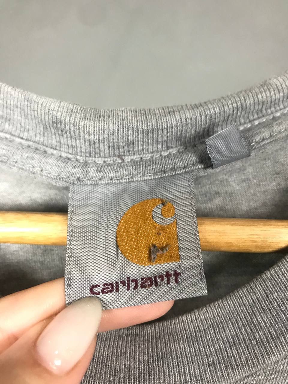 Carhartt × Carhartt Wip Carhartt Wip center logo streetwear gray tee Size US M / EU 48-50 / 2 - 4 Thumbnail