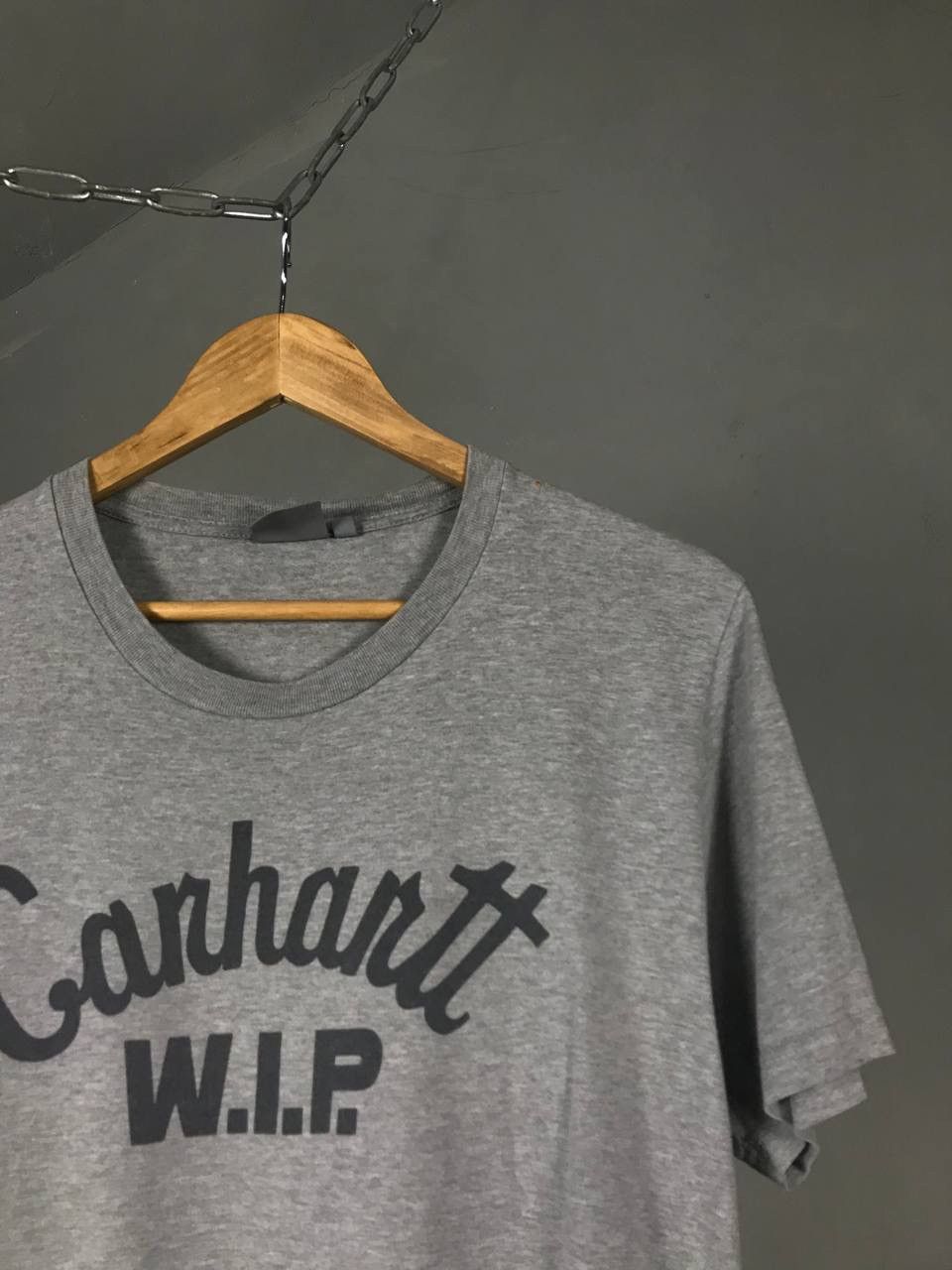 Carhartt × Carhartt Wip Carhartt Wip center logo streetwear gray tee Size US M / EU 48-50 / 2 - 2 Thumbnail