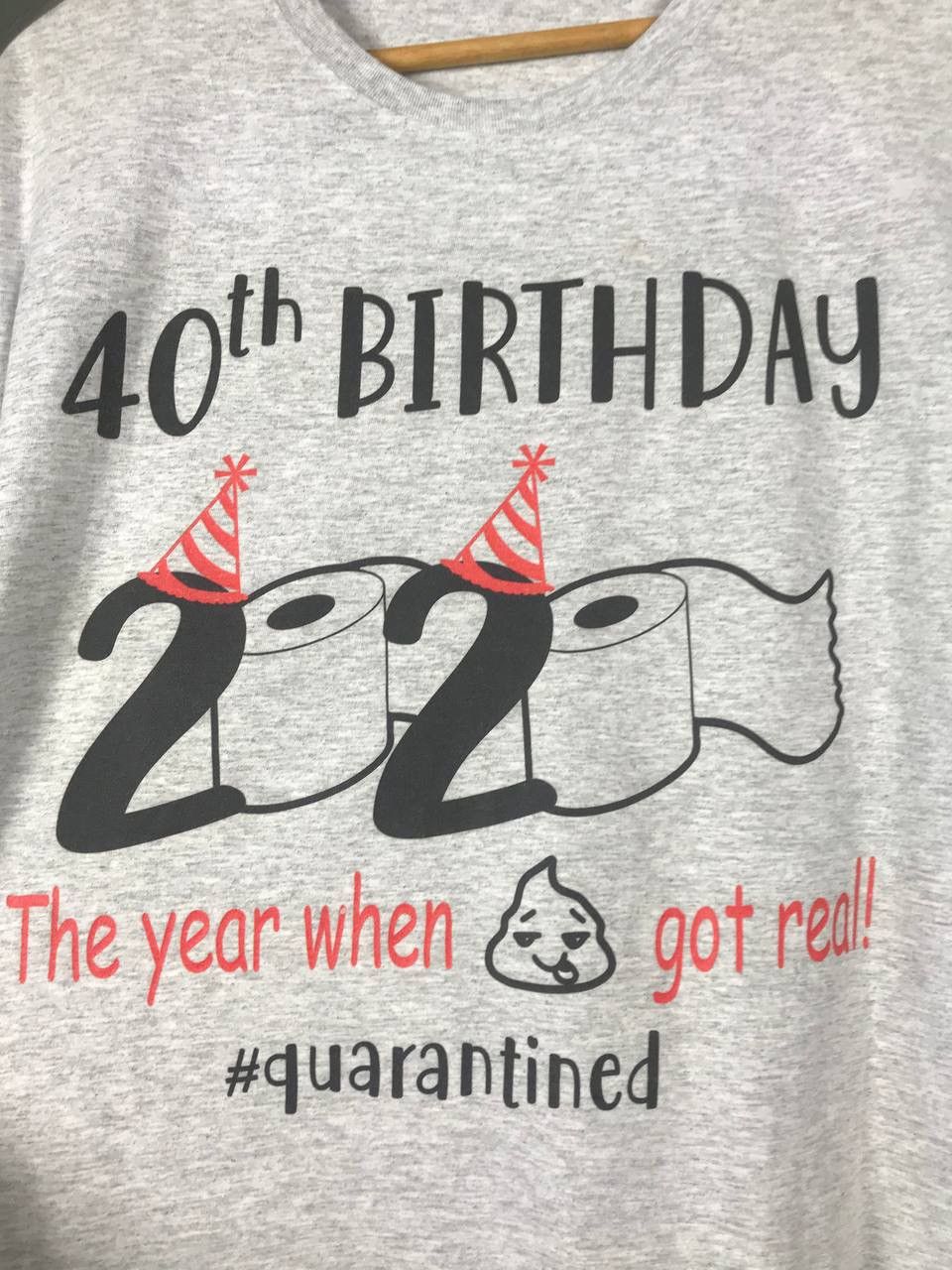 Other × Vintage Quarantined 2020 humor vintage streetwear gray tee Size US L / EU 52-54 / 3 - 3 Thumbnail